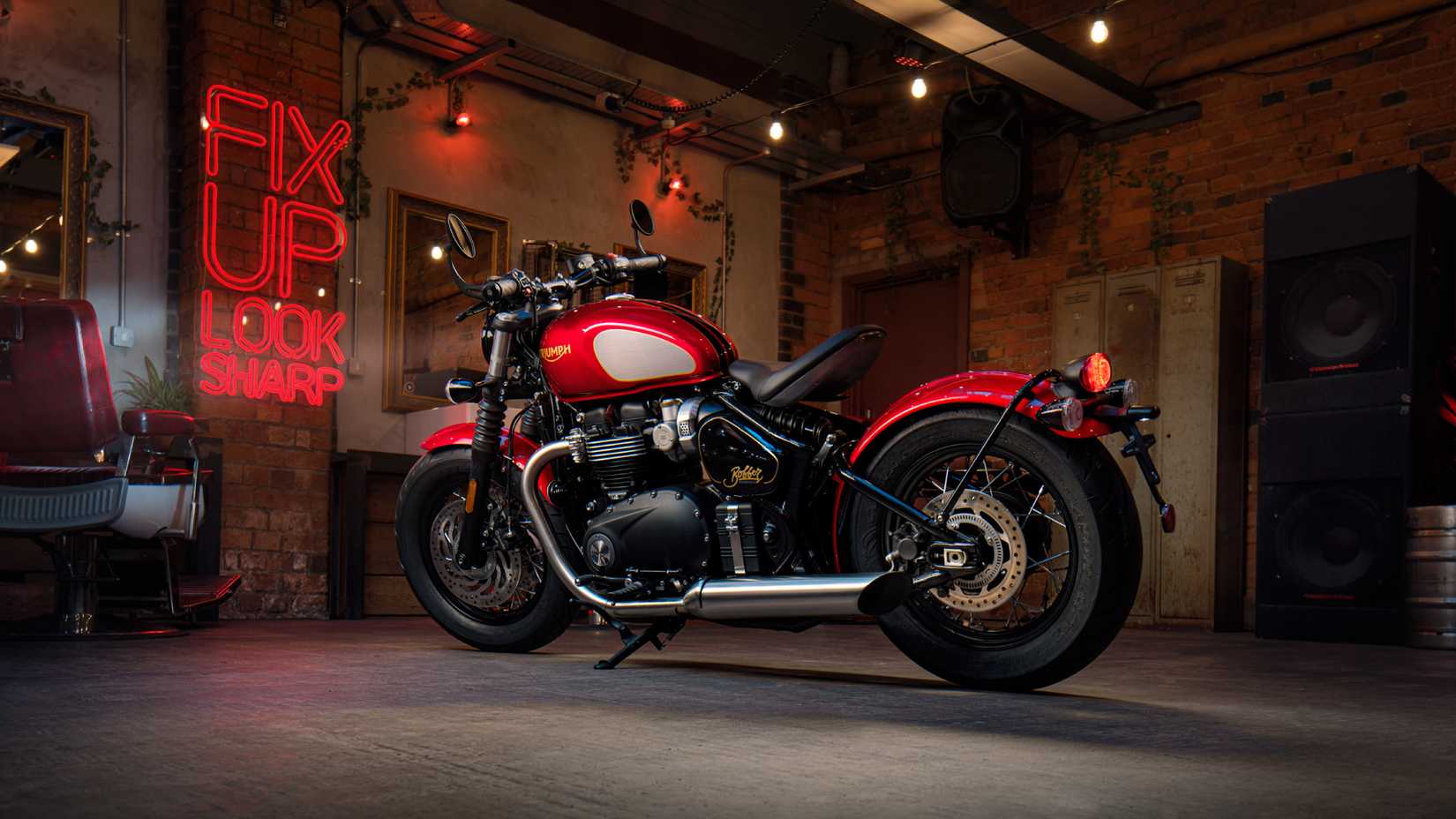 2024 Triunfo Bonneville Bobber hd papel de parede
