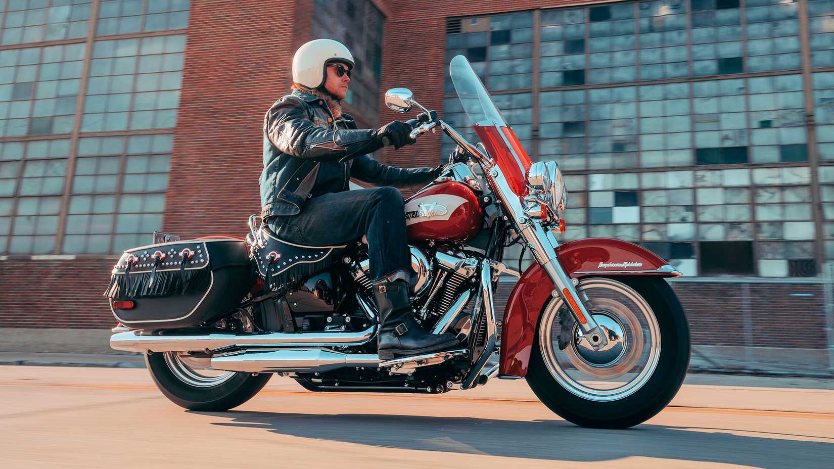 2024 Harley-Davidson Hydra-Glide Revival cruising through town