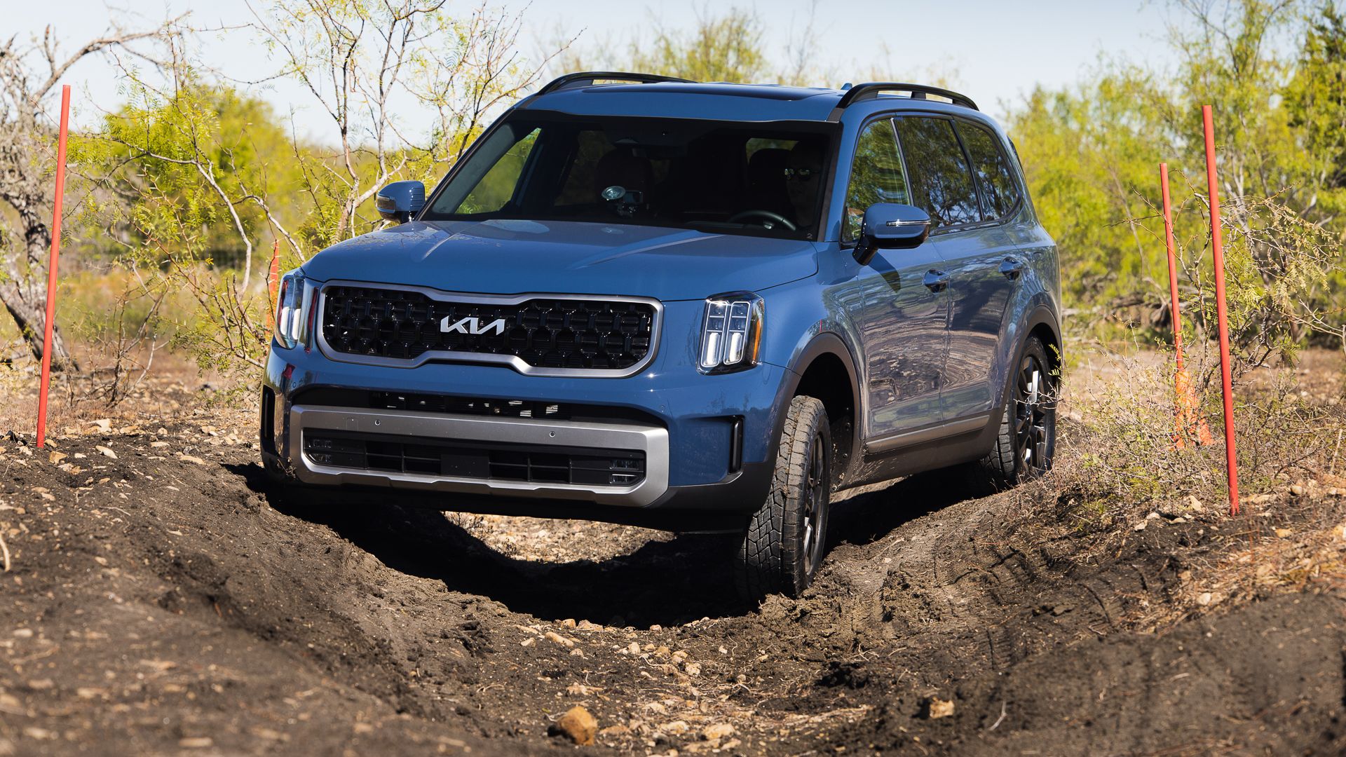The Kia Telluride is equipped with three rows of seating as standard.