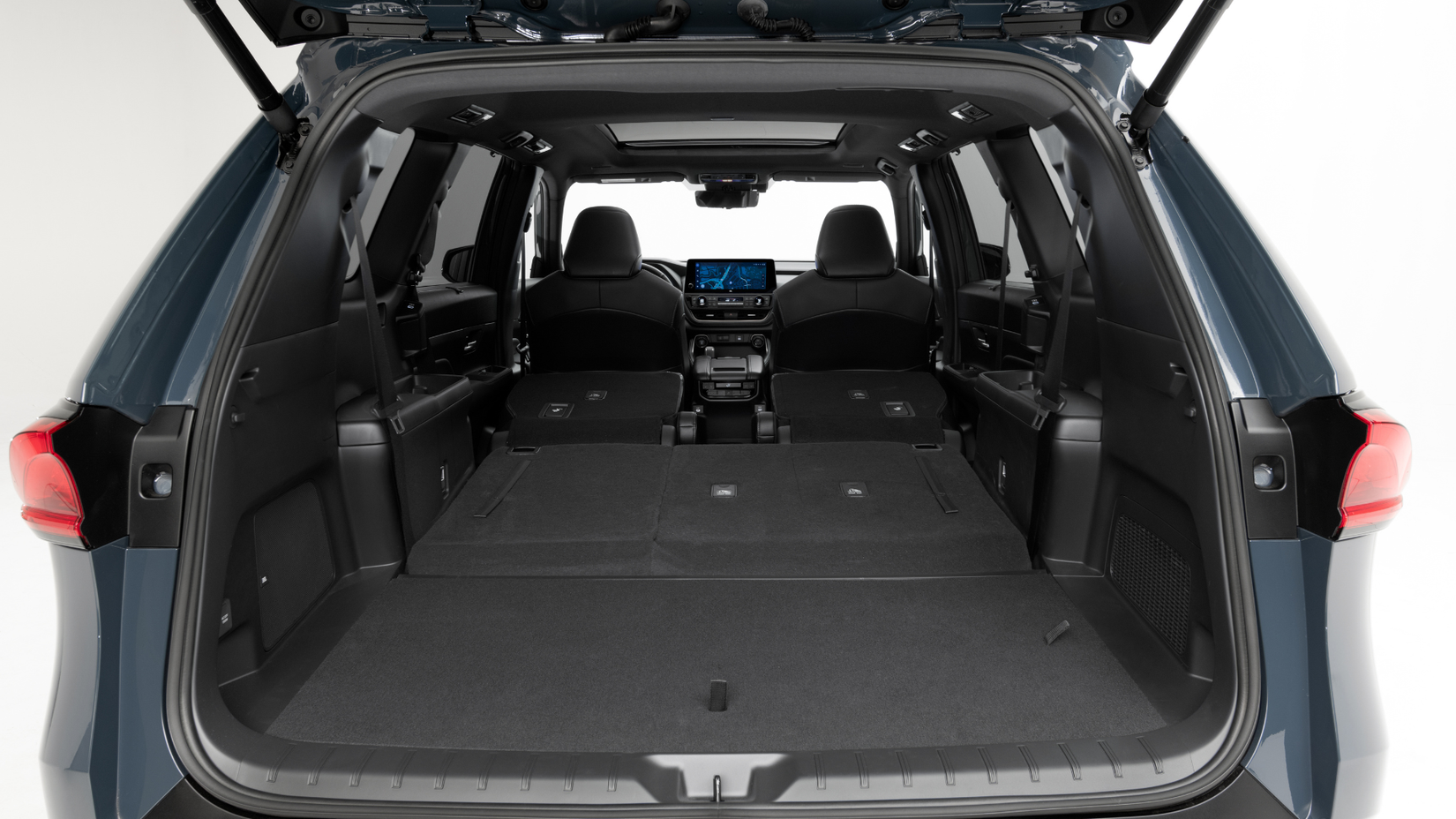 2024 Toyota Grand Highlander Hybrid interior shot showing cargo space