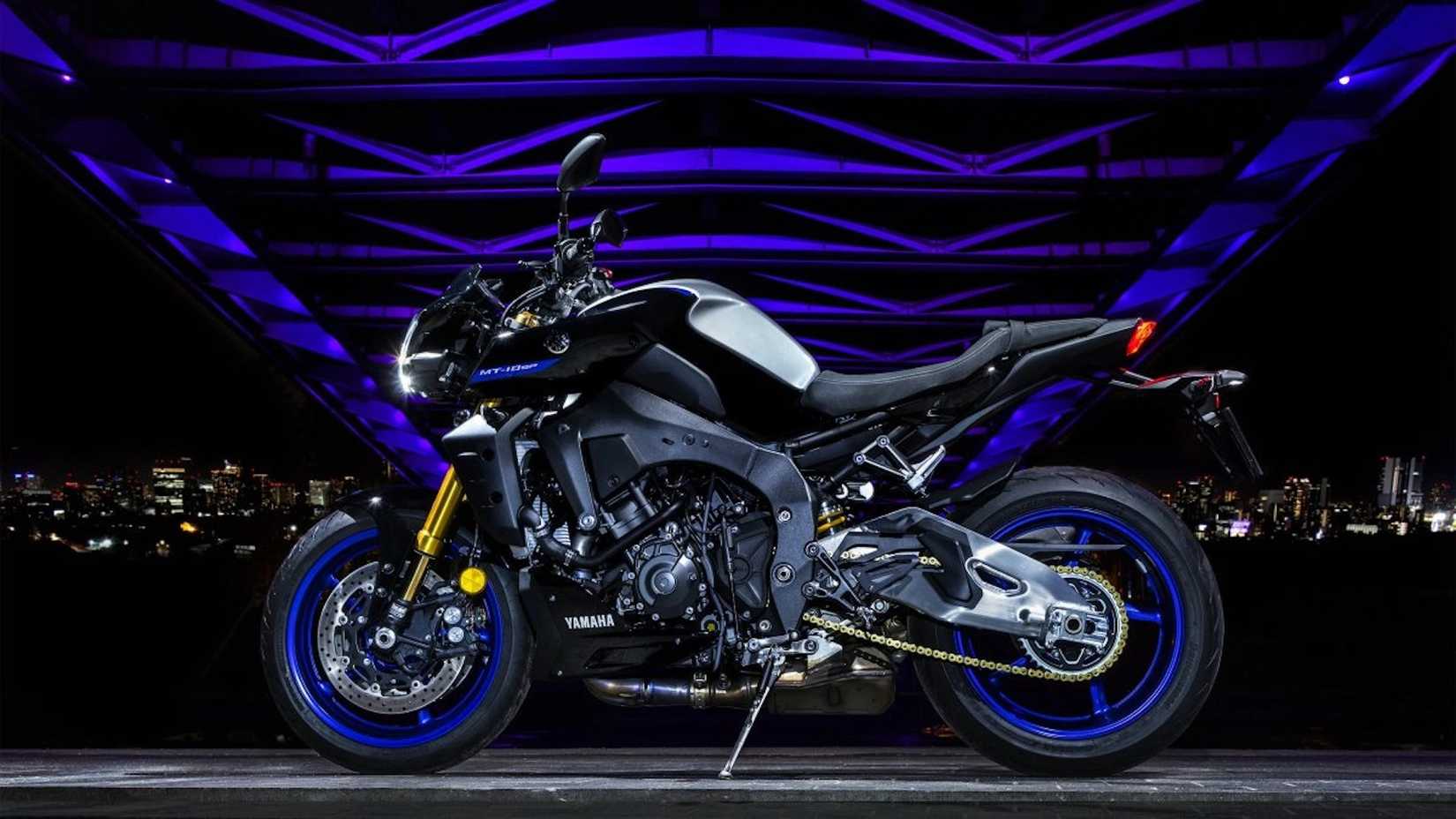 Vista lateral do perfil Yamaha MT-10 SP