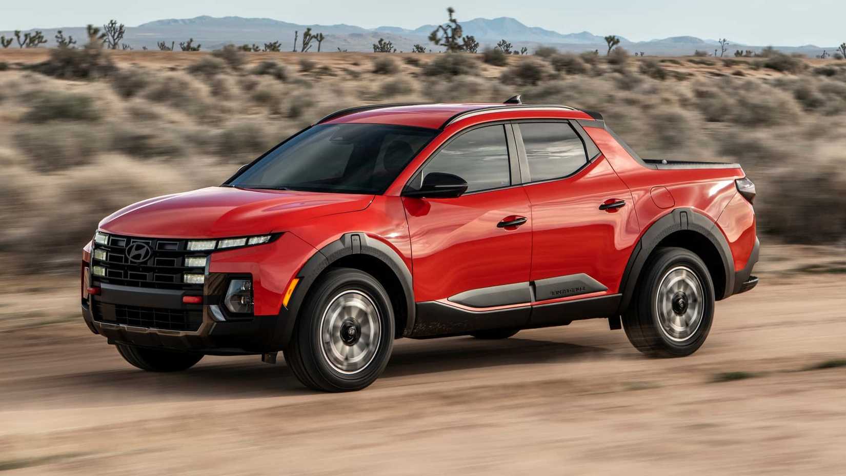 2025 Hyundai Santa Cruz XRT in red