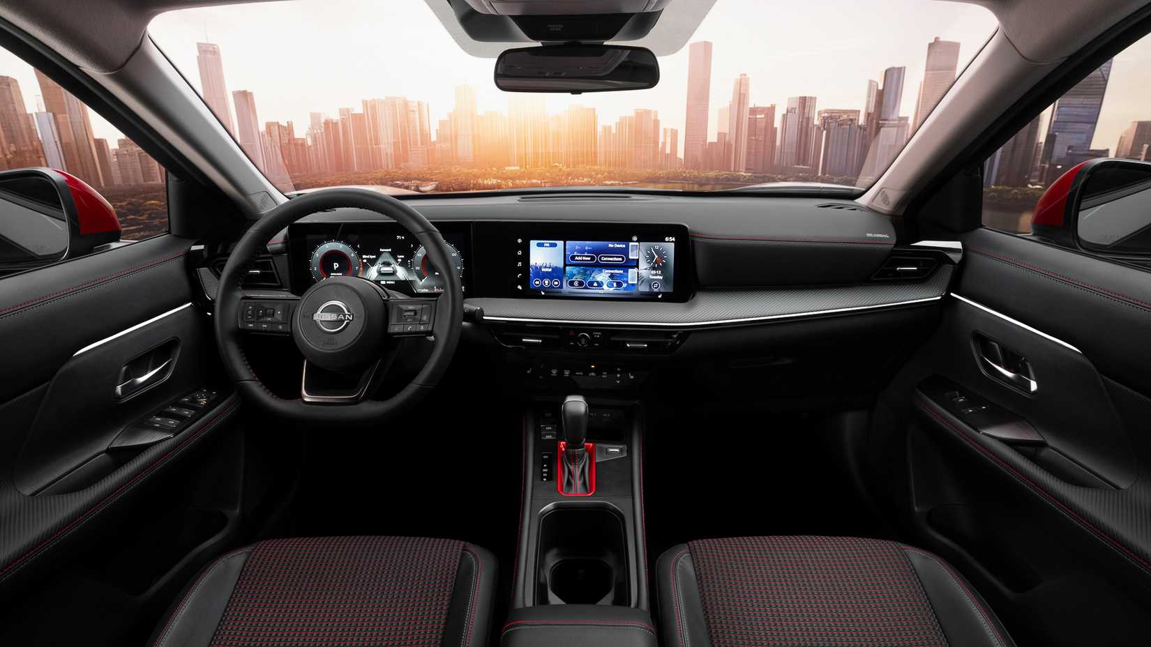 2025 Nissan Kicks interior showing front cabin