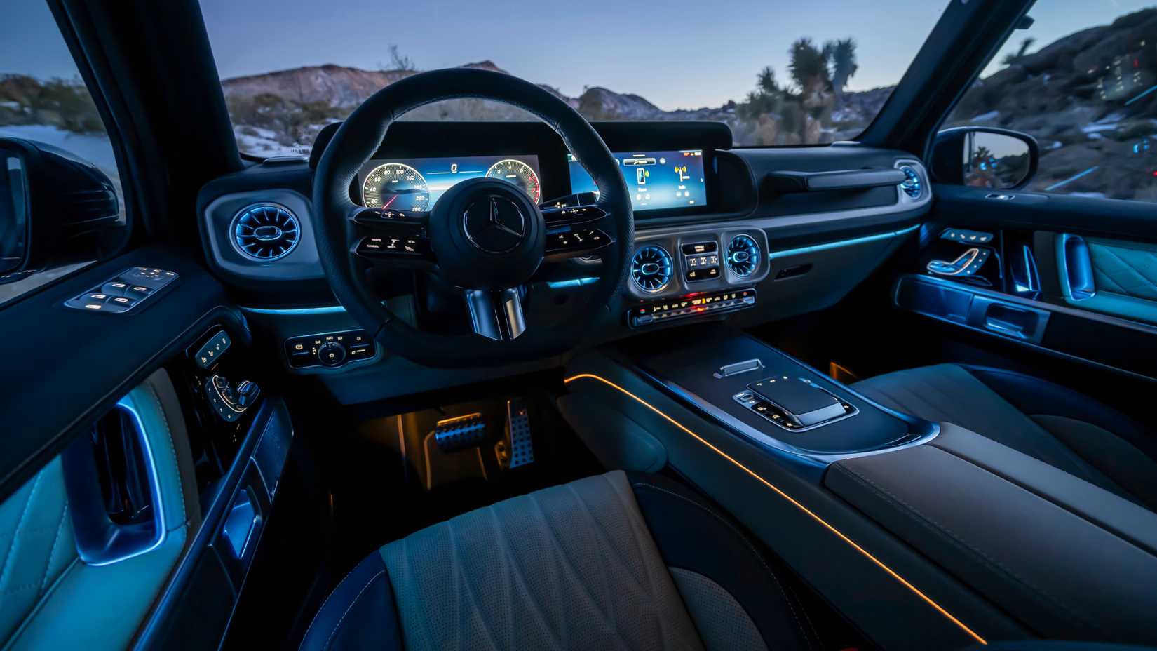 2025 Mercedes-Benz G-Class Interior shot showing front cabin