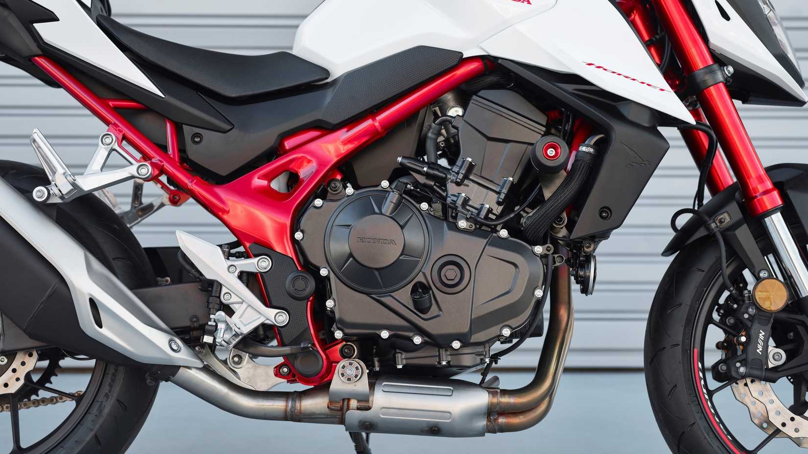 Honda CB750 Hornet engine close-up shot