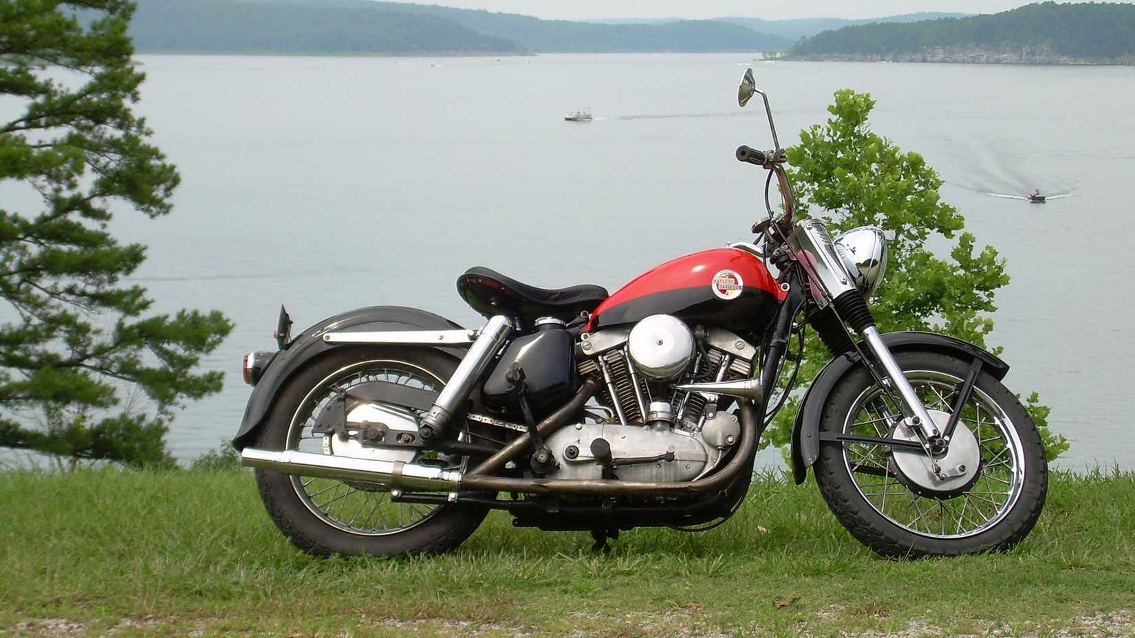 A Right Hand-side View Of A Harley-Davidson Sportster XL