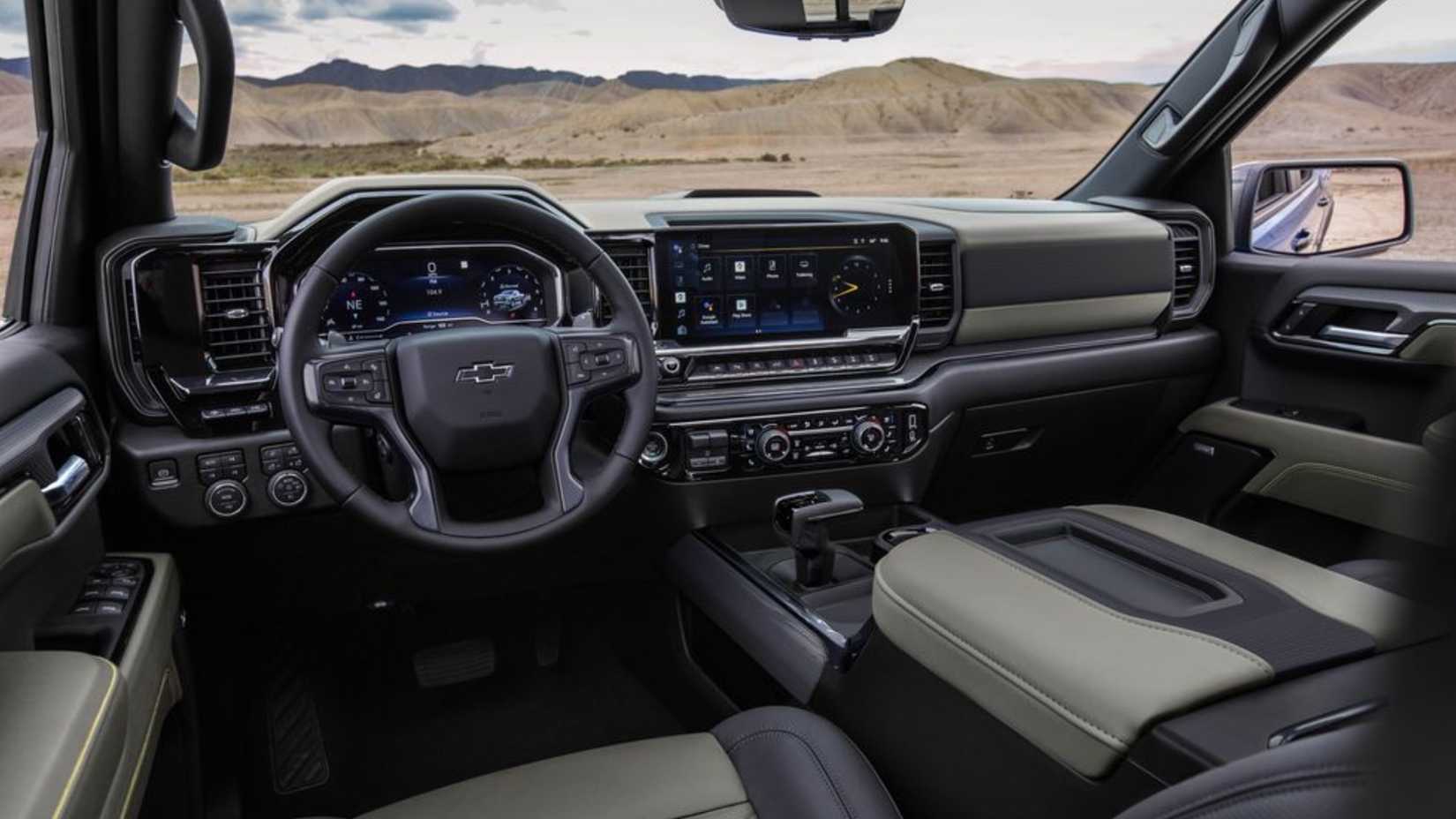 Interior do Chevrolet Silverado 1500 2024