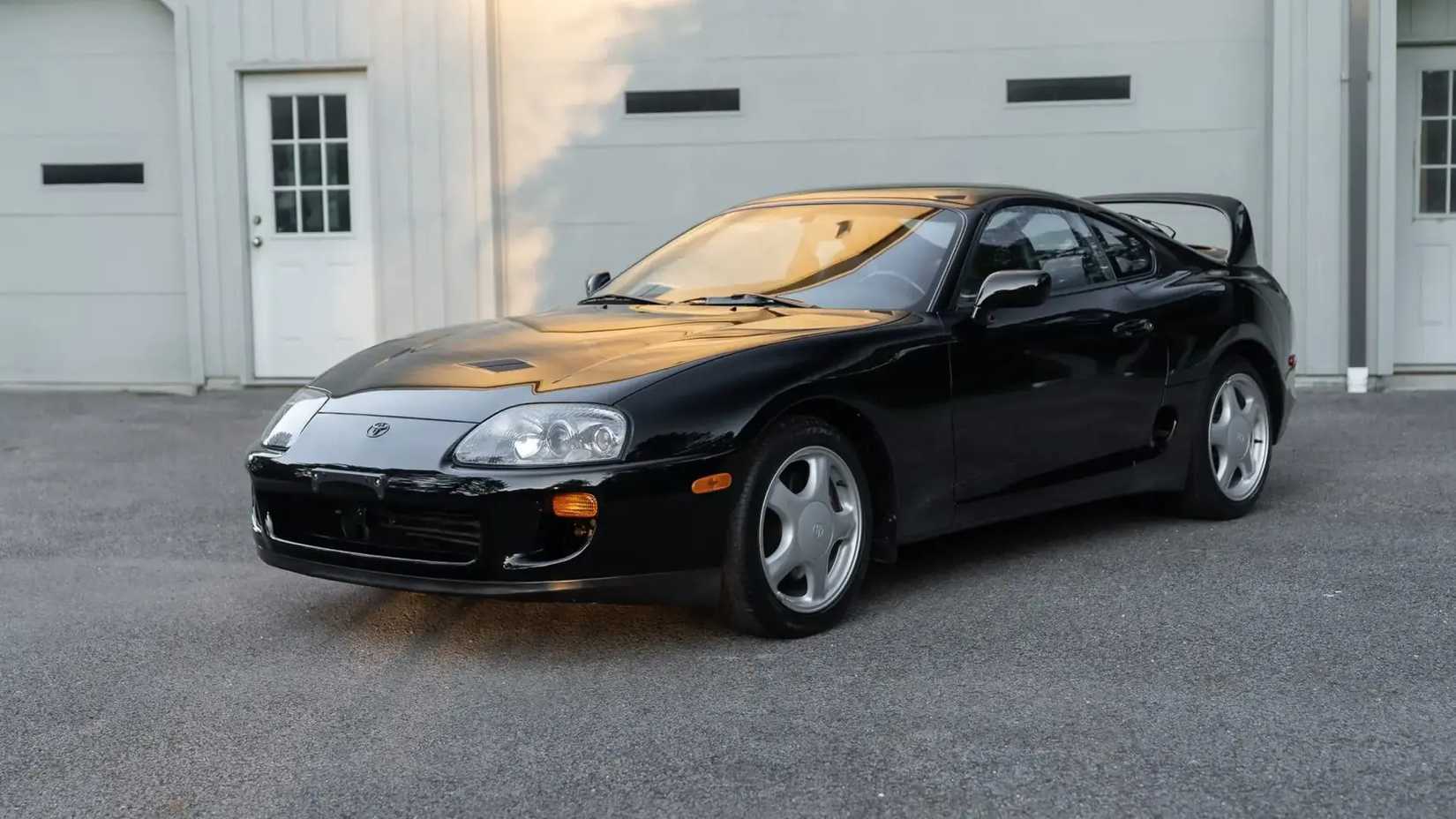 1994 Toyota Supra Turbo in black parked