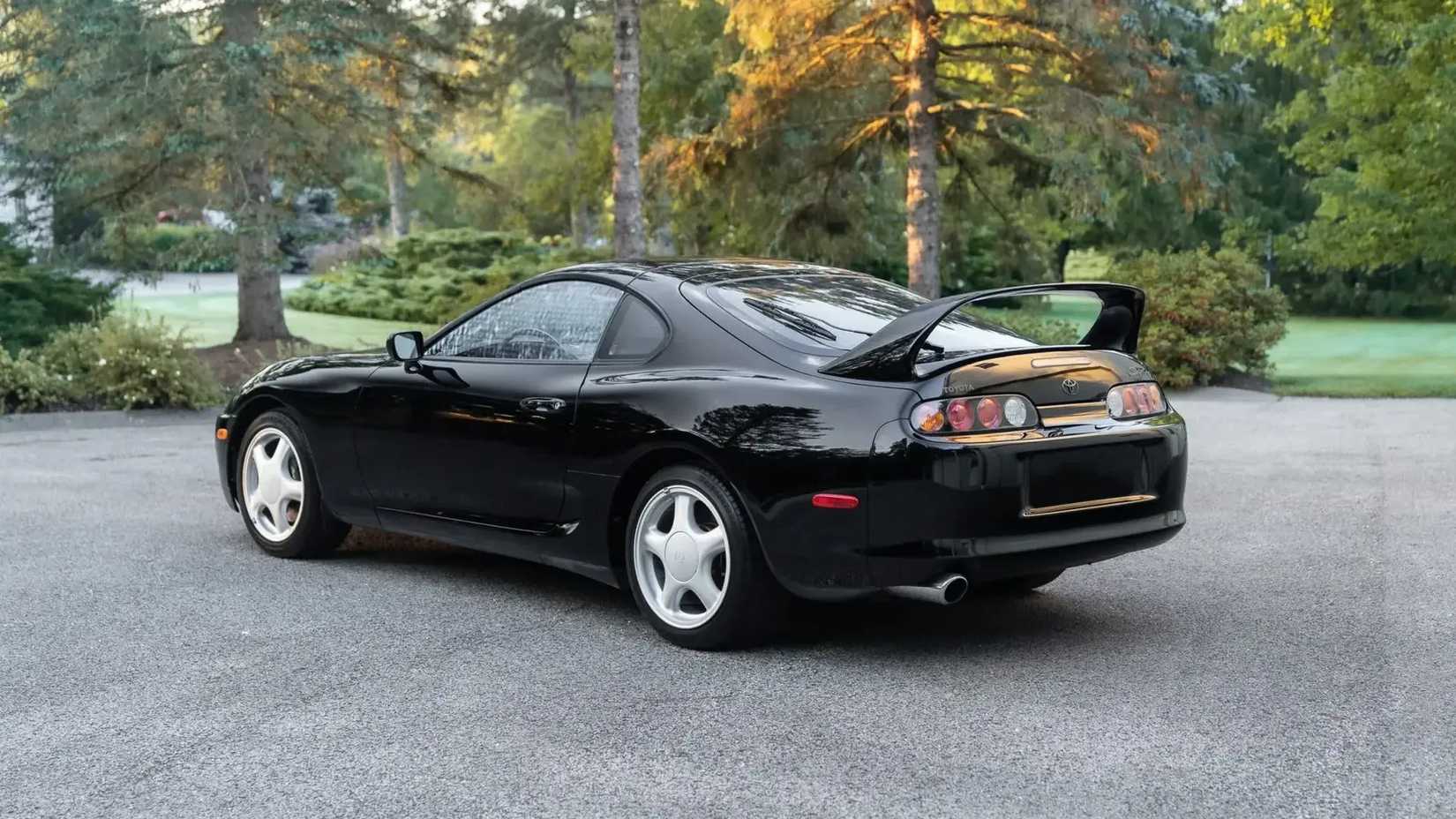 1994 Toyota Supra Turbo in black parked