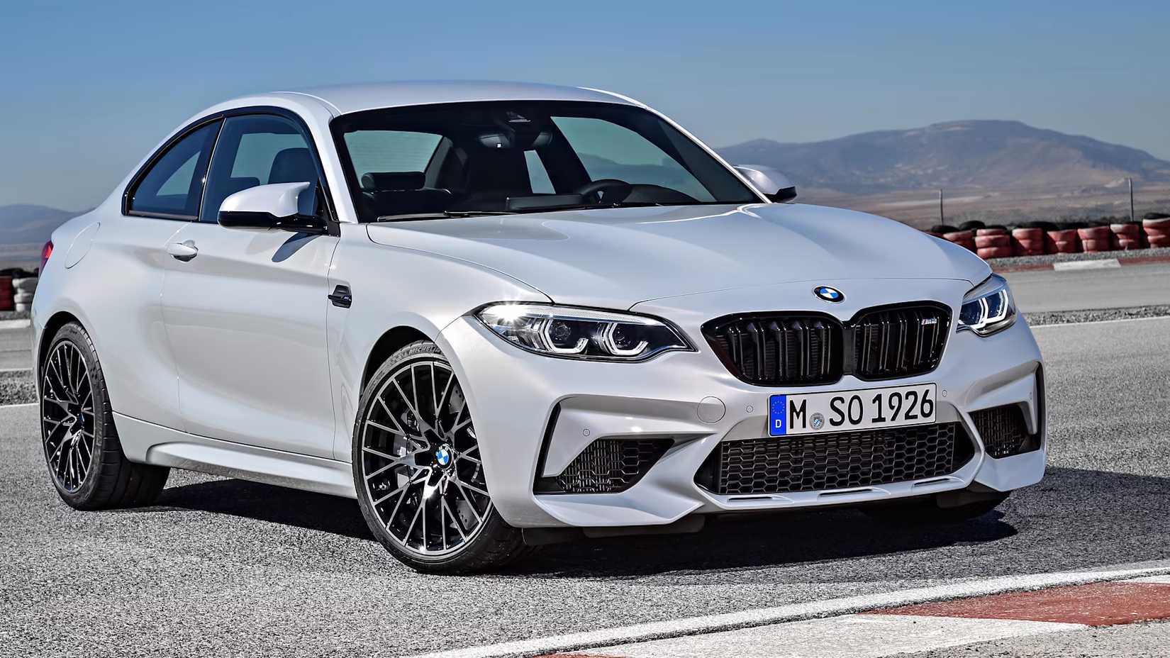 A Silver 2018 BMW M2 Competition 