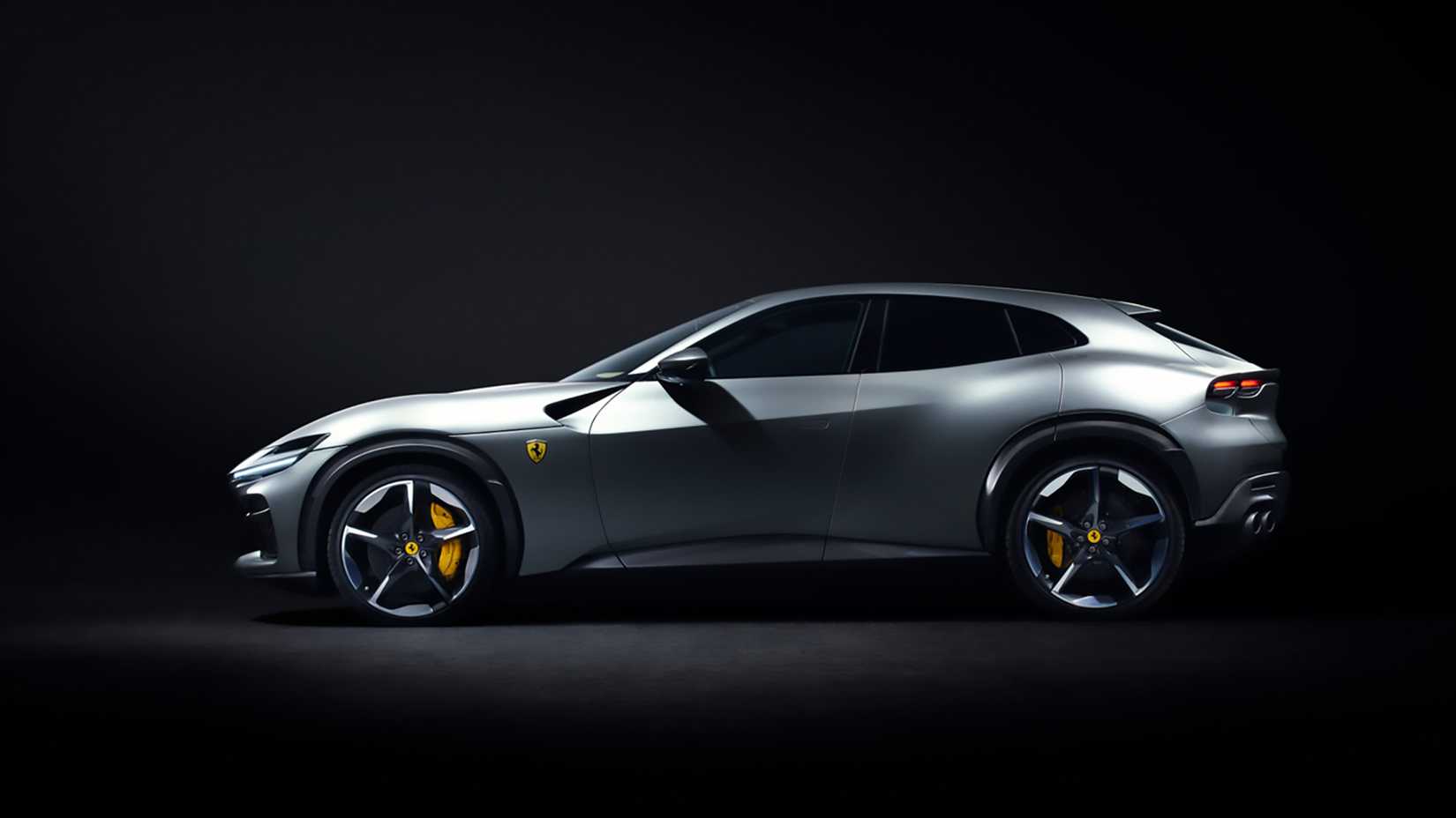 A Silver 2024 Ferrari Purosangue 