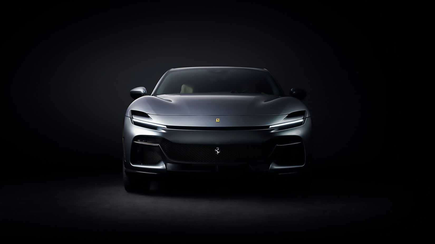 A Silver 2024 Ferrari Purosangue 