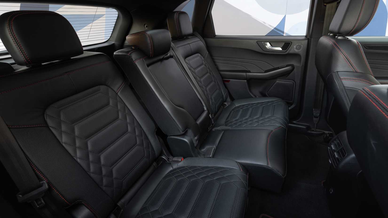 2024 Ford Escape interior shot showing rear seats