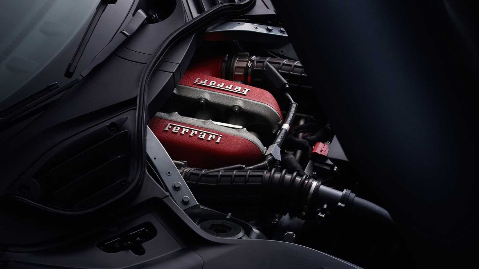 Compartimento do motor da Ferrari Purosangue 2024