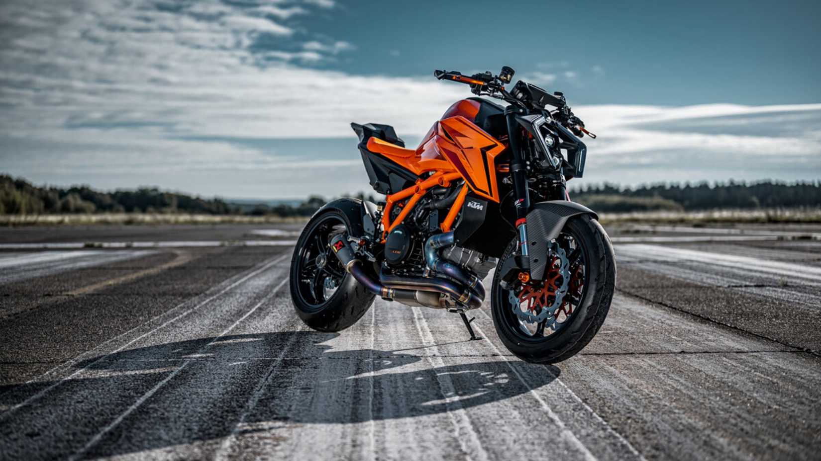 KTM 1390 SUPER DUKE R EVO Parked On An Airstrip