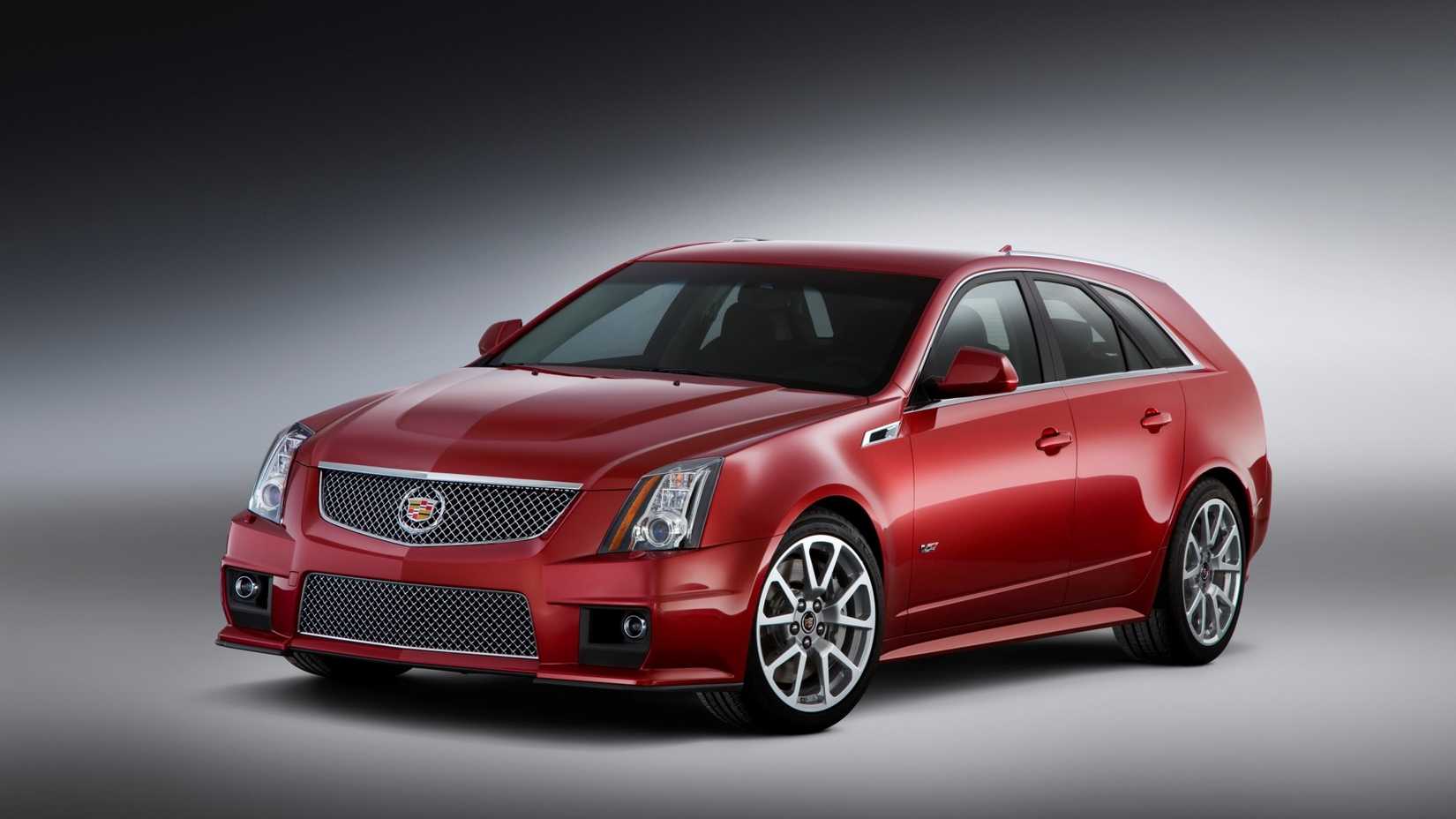 Frint 3/4 shot of a Cadillac CTS-V wagon