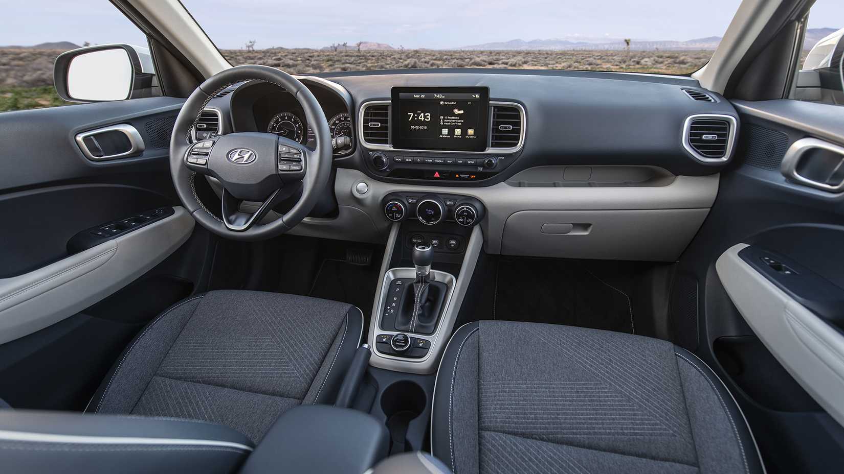 2024 Hyundai Venue Vista interna da cabine