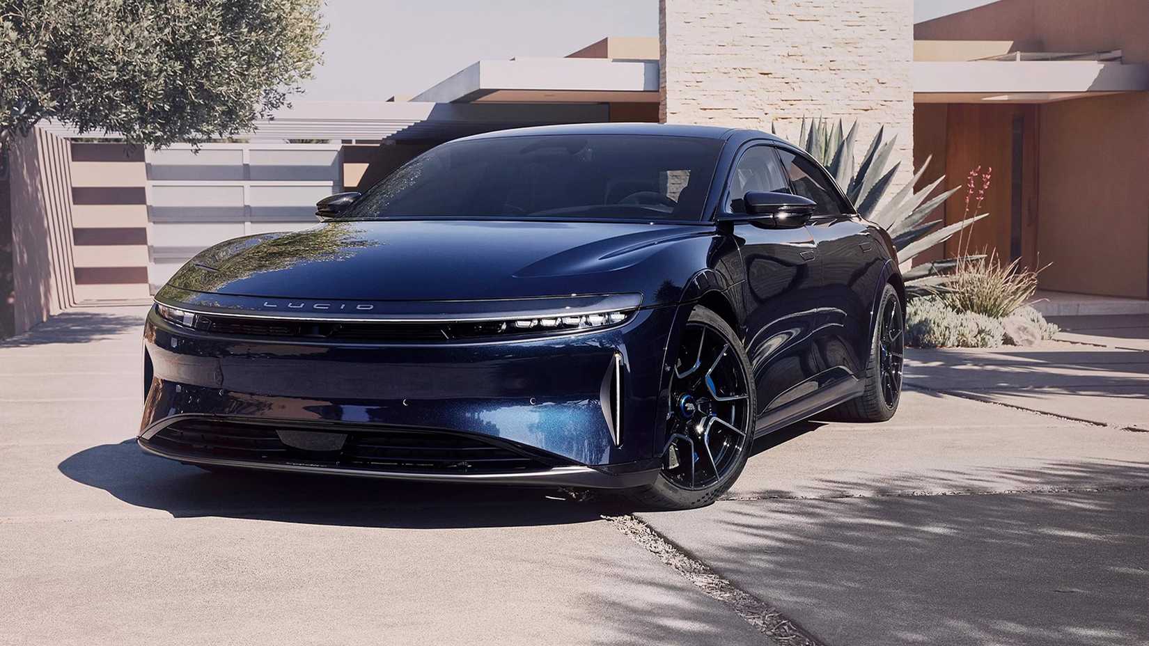 The 2024 Lucid Air Sapphire Parked