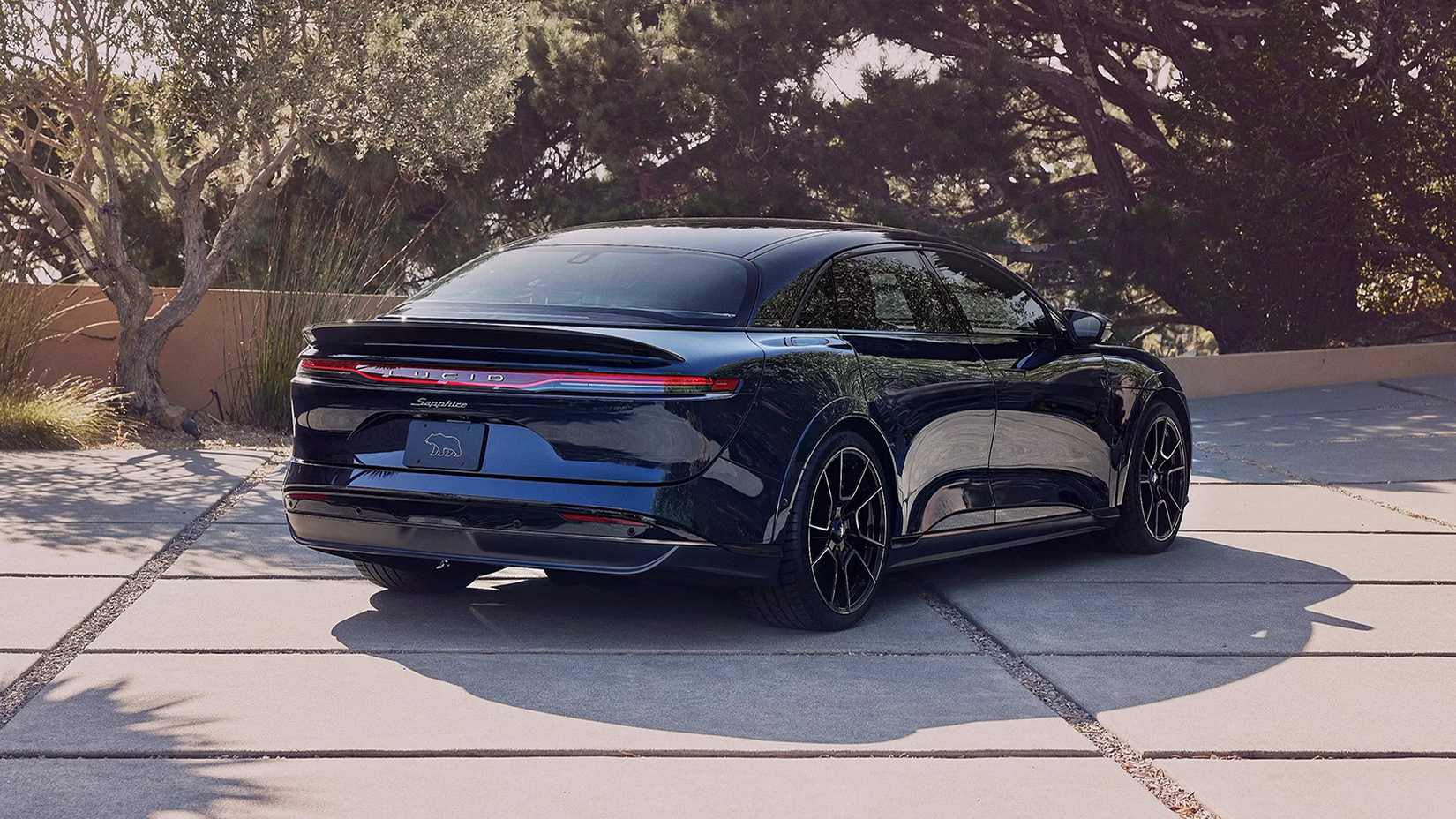 The 2024 Lucid Air Sapphire Parked