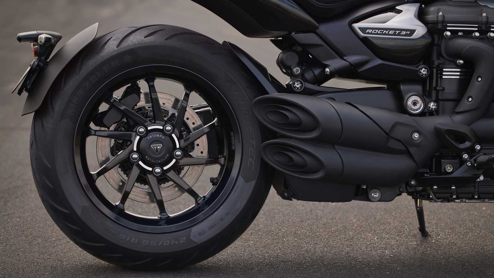 2024 Triumph Rocket 3 Storm R Wheels side profile view
