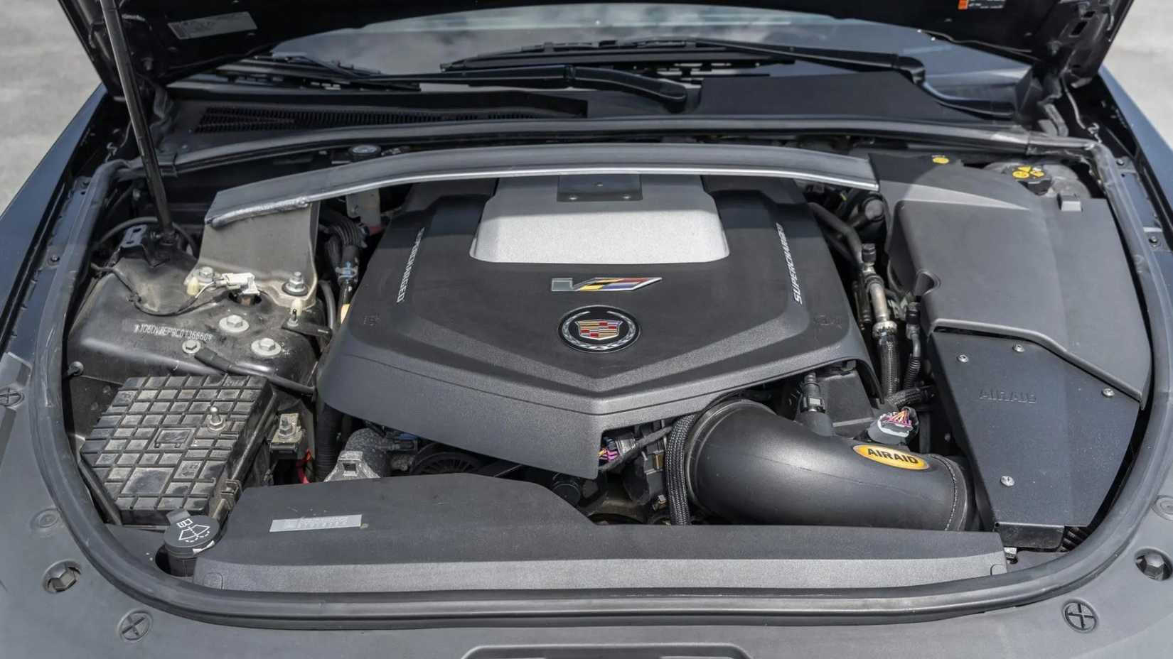 Shot of a Cadillac CTS-V wagon's engine bay