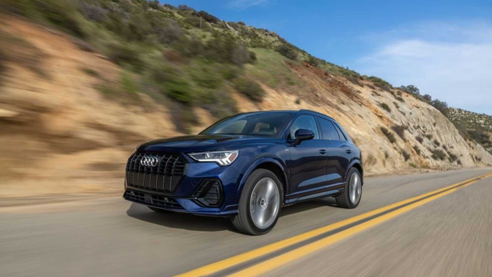 Front 3/4 shot of a 2024 Audi Q3