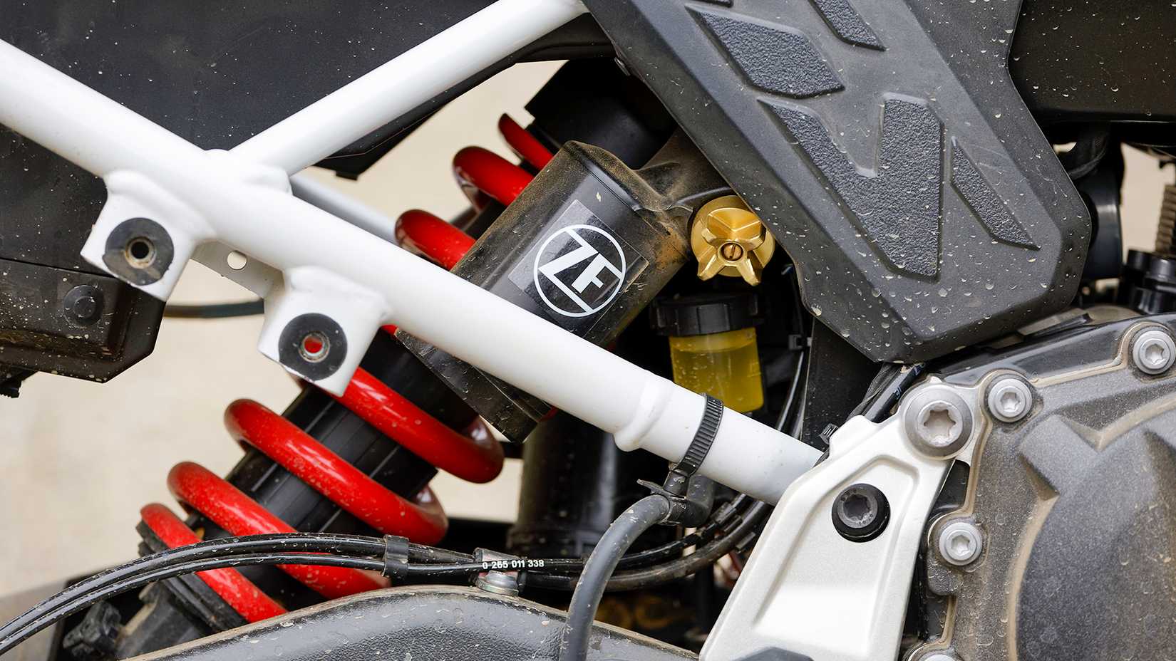 2024 BMW F 900 GS fully adjustable monoshock