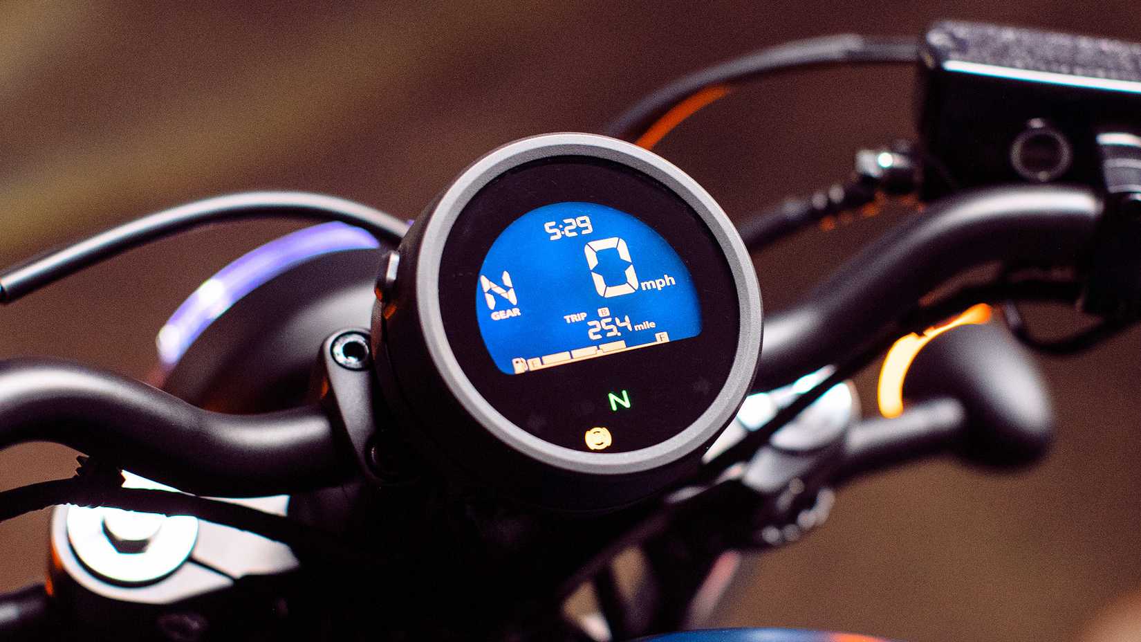 2020 Honda Rebel 500 instrumentation close-up detail