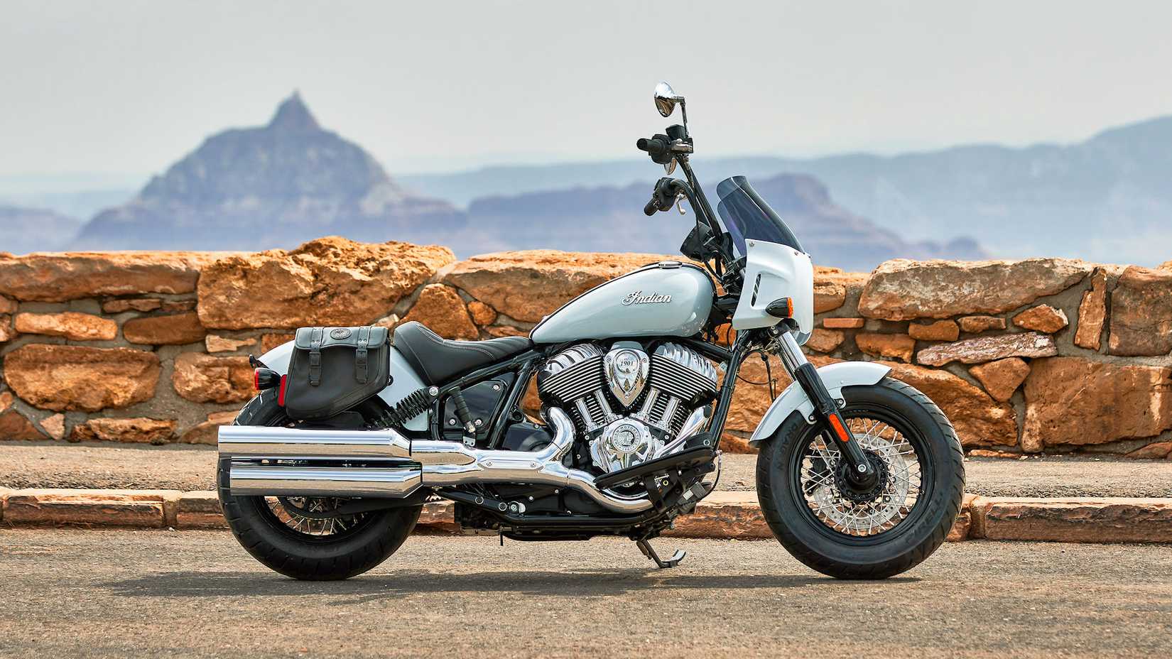 Accessorized 2024 Indian Super Chief Limited static profile shot