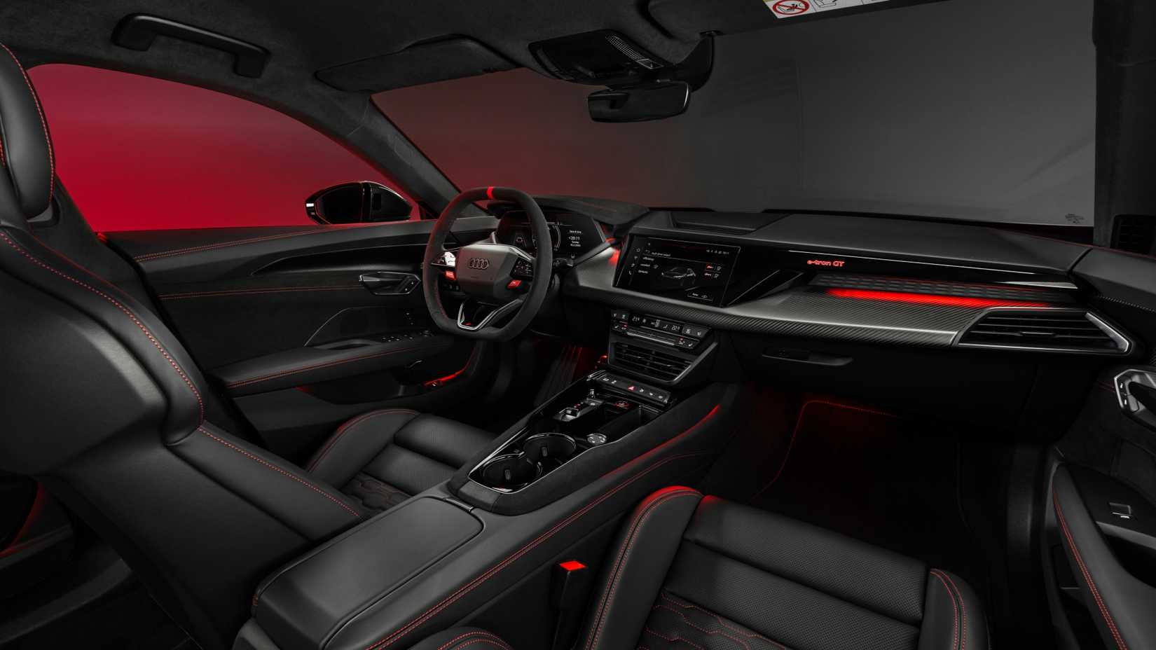 Interior shot of the new Audi RS e-Tron GT