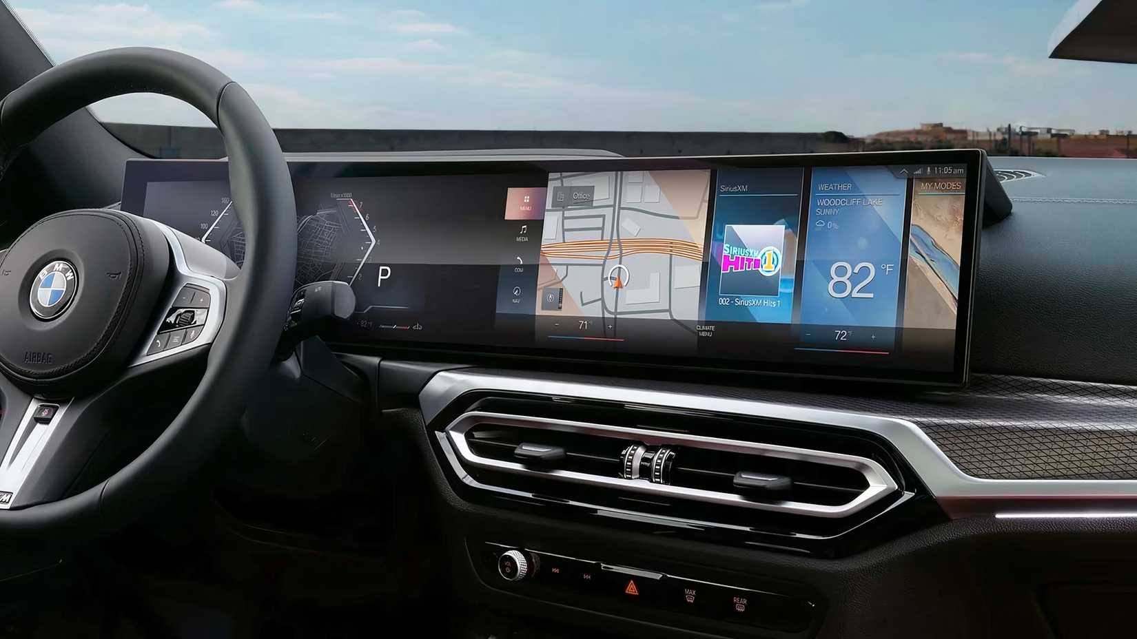 The interior of a 2024 BMW 330e