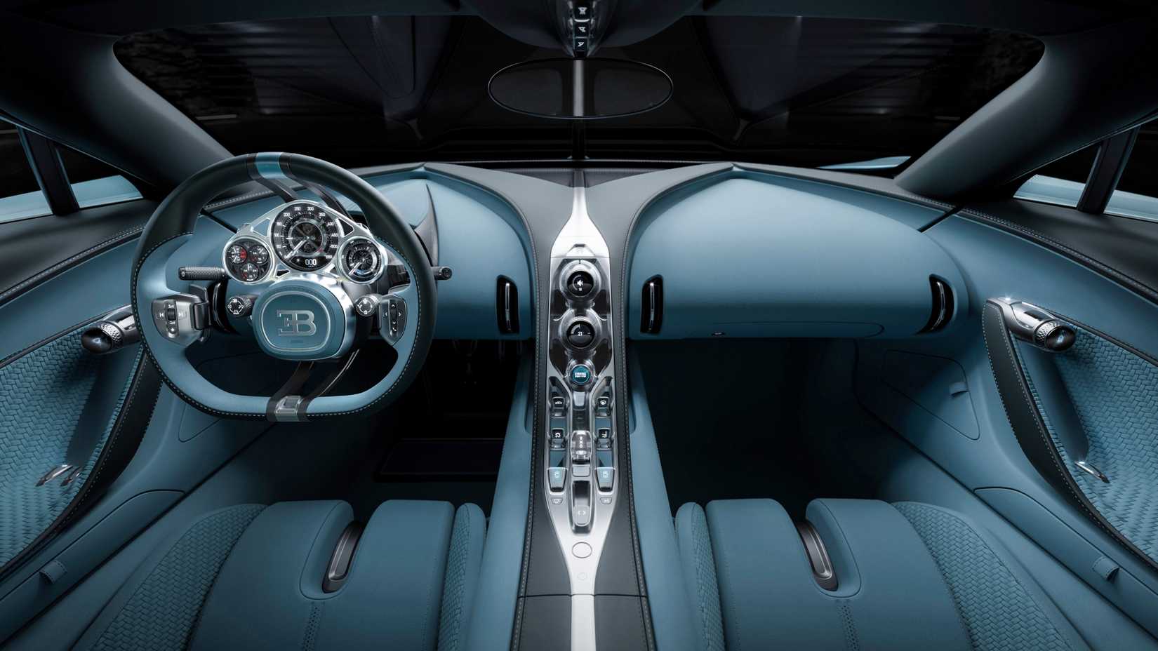 Interior shot of the Bugatti Tourbillon