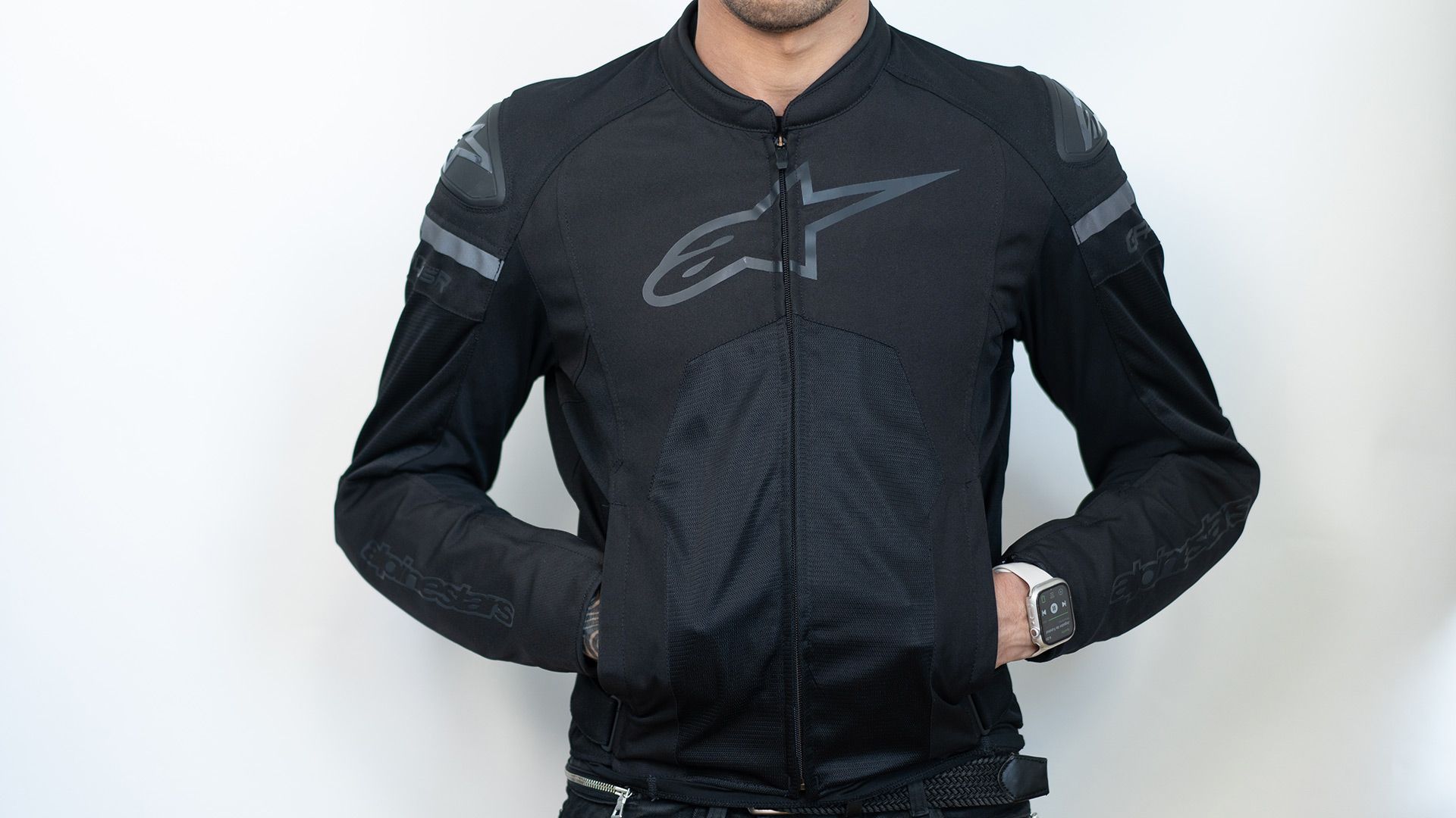 Alpinestars T-GP PLUS R V3 エアジャケット ブラック T-GP Plus R V3 Air Jacket - BLACK SPORT Textile Jackets