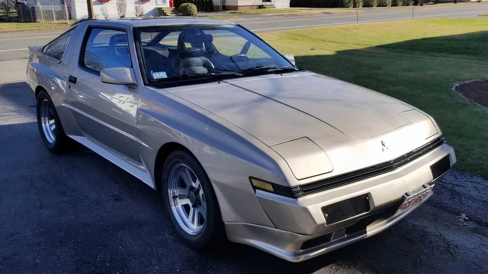 3/4 front view of 1988 Mitsubishi Starion Turbo