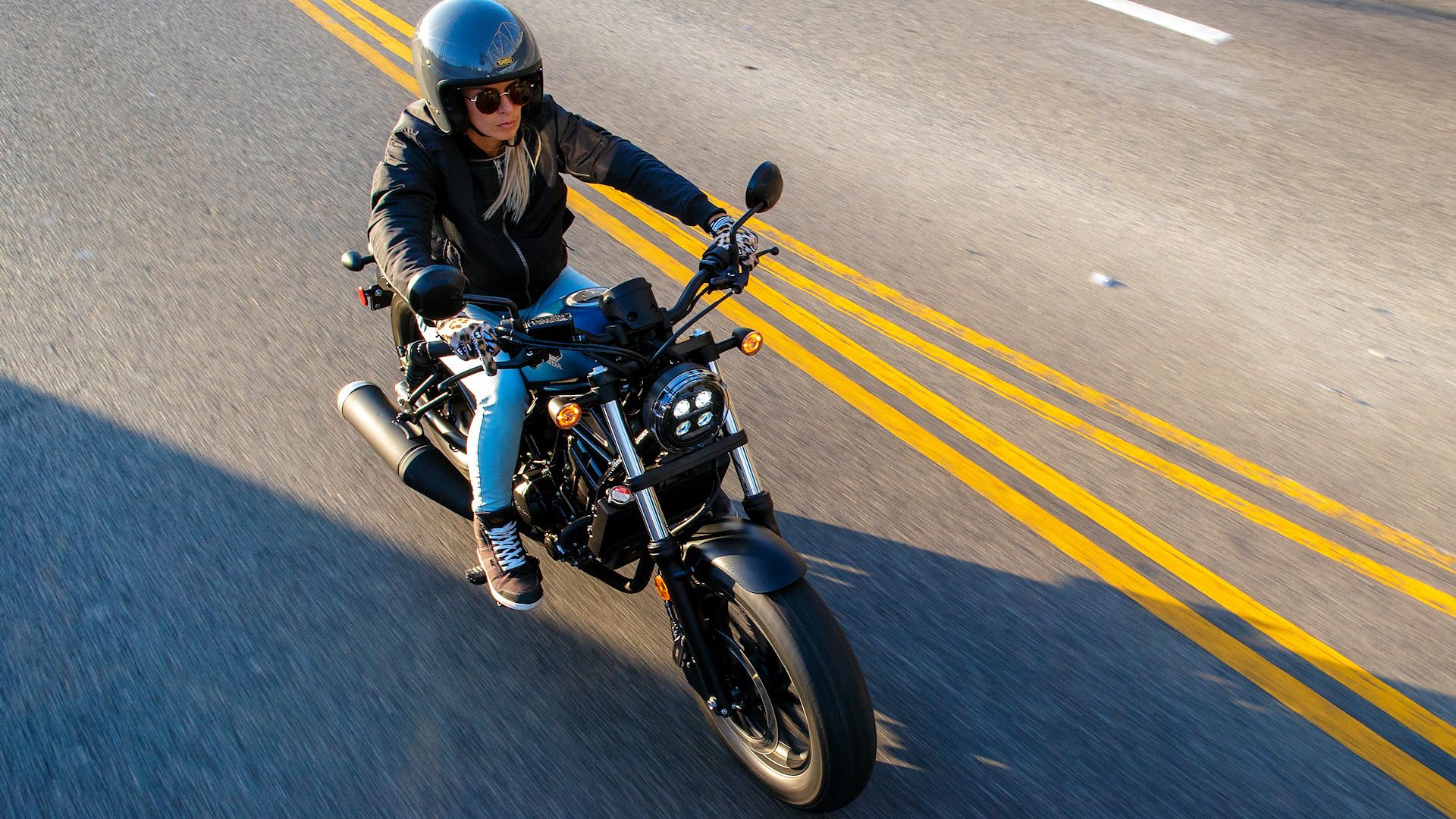 Rider on a 2020 Honda Rebel 500