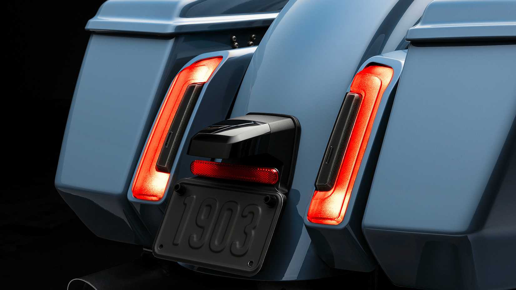 2024 Harley-Davidson Road Glide rear lighting close-up detail