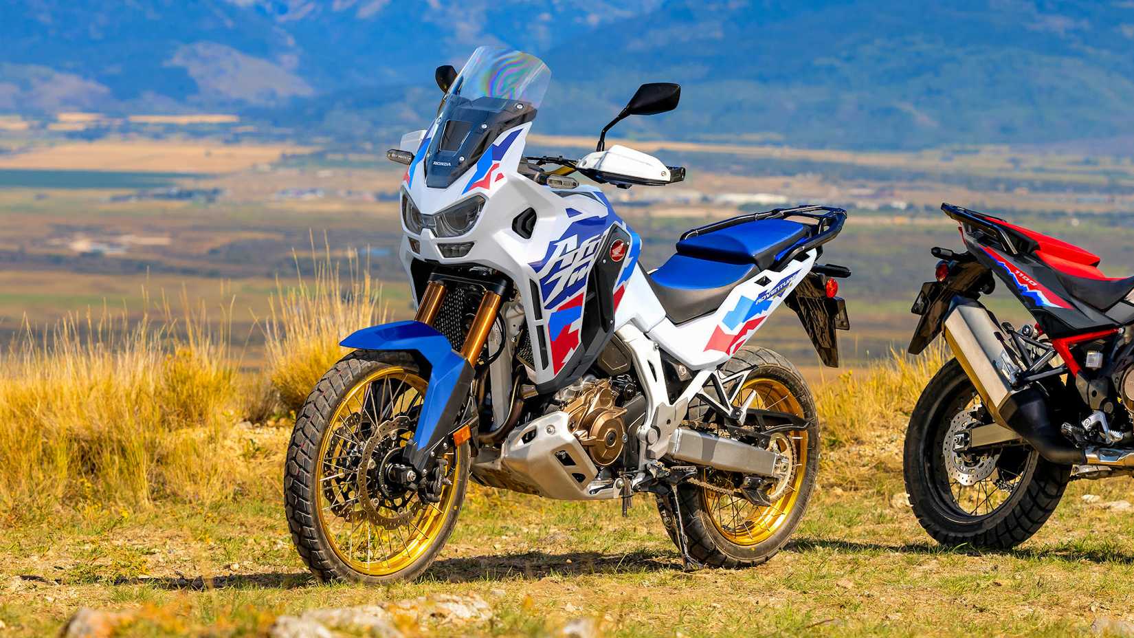 2024 Honda Africa Twin Adventure Sports ES static front quarter shot