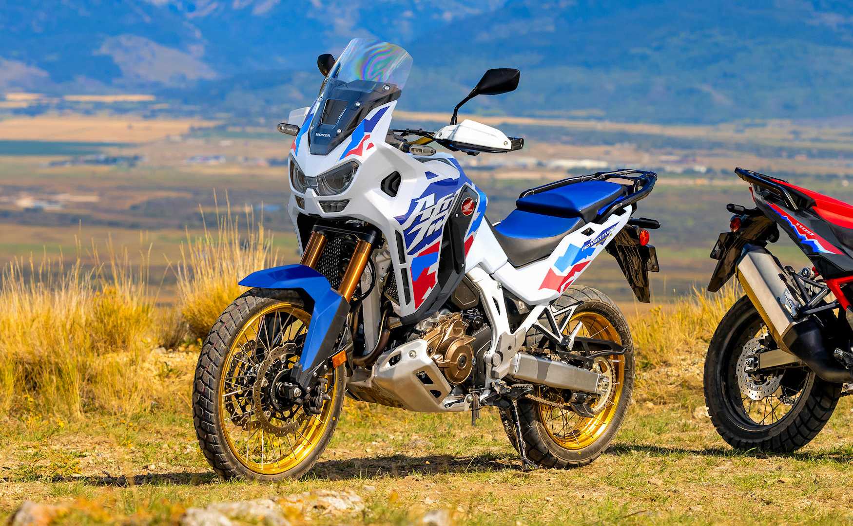 2024 Honda Africa Twin Adventure Sports ES static front quarter shot