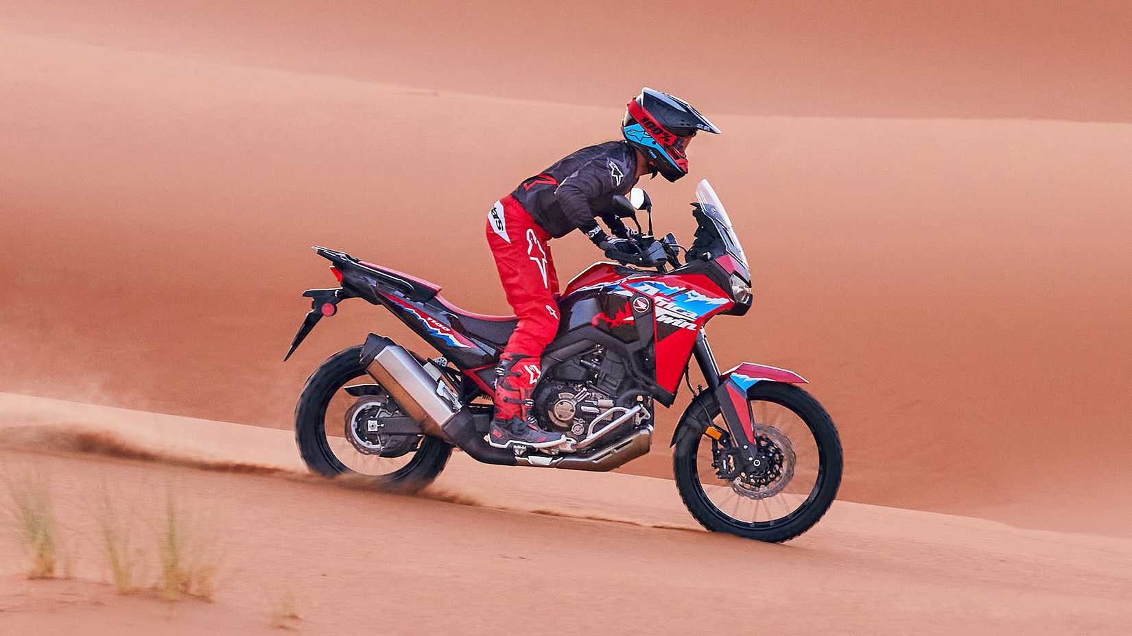 2024 Honda Africa Twin CRF1100L cruising through the desert