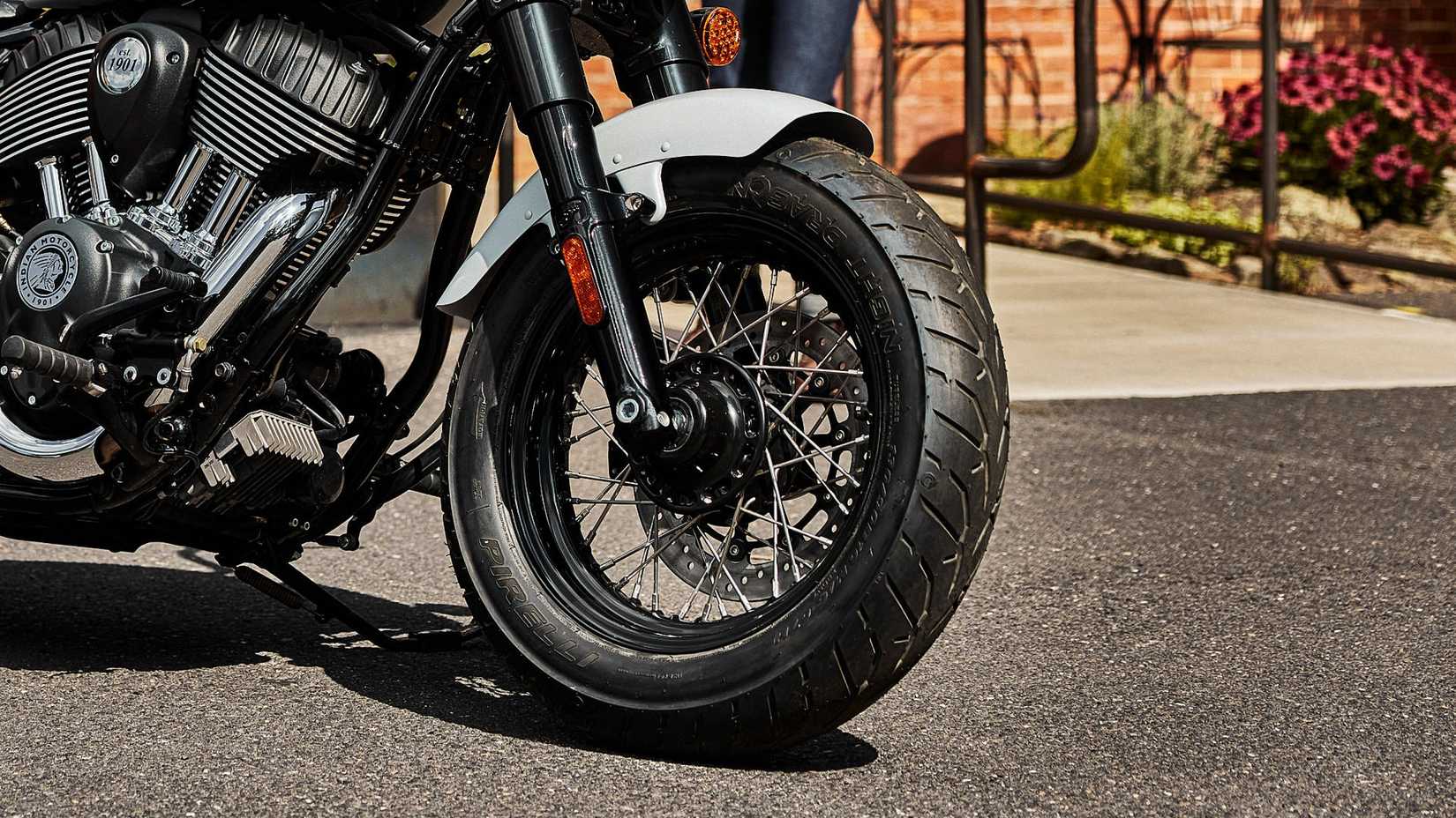2024 Indian Chief Bobber front wheel close-up details