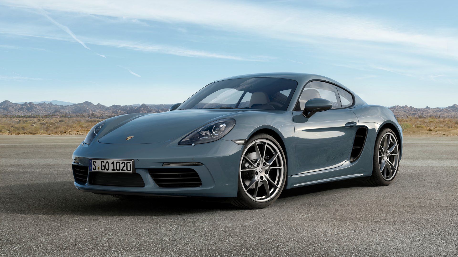 Frente do Porsche 718 Cayman 2024