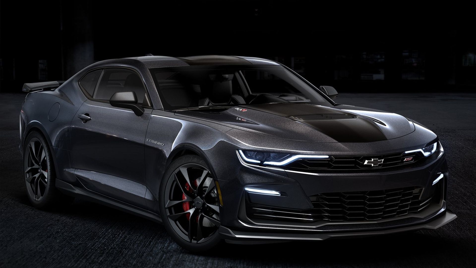 Edição de colecionador Chevrolet Camaro cinza 2024