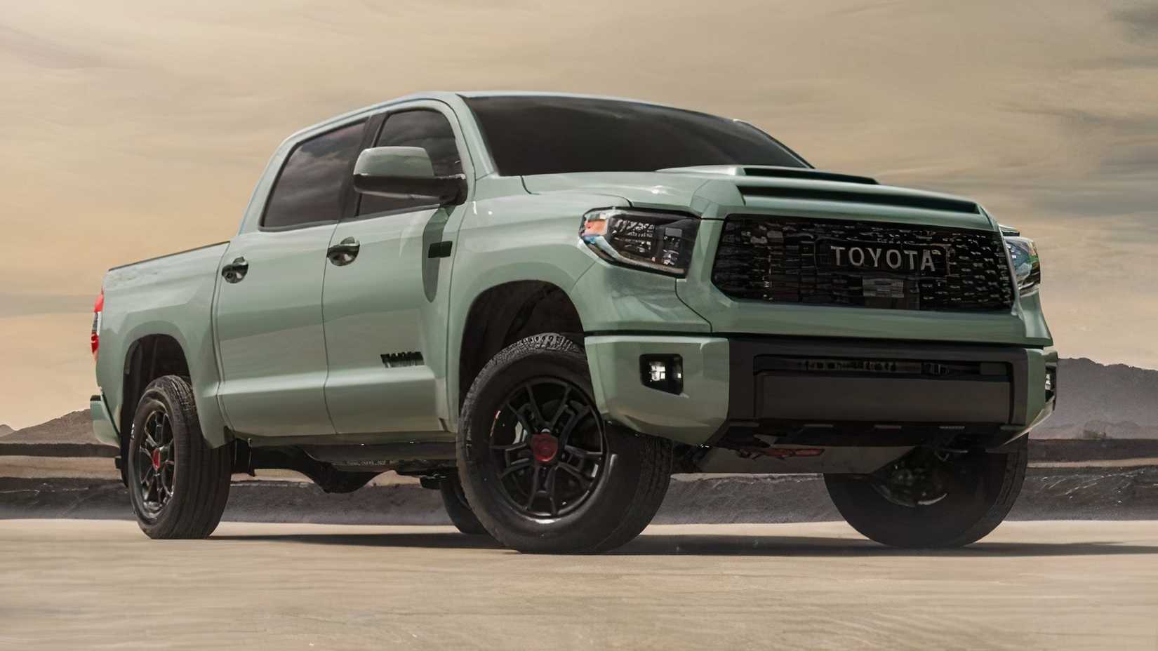 3/4 front view of 2021 Toyota Tundra