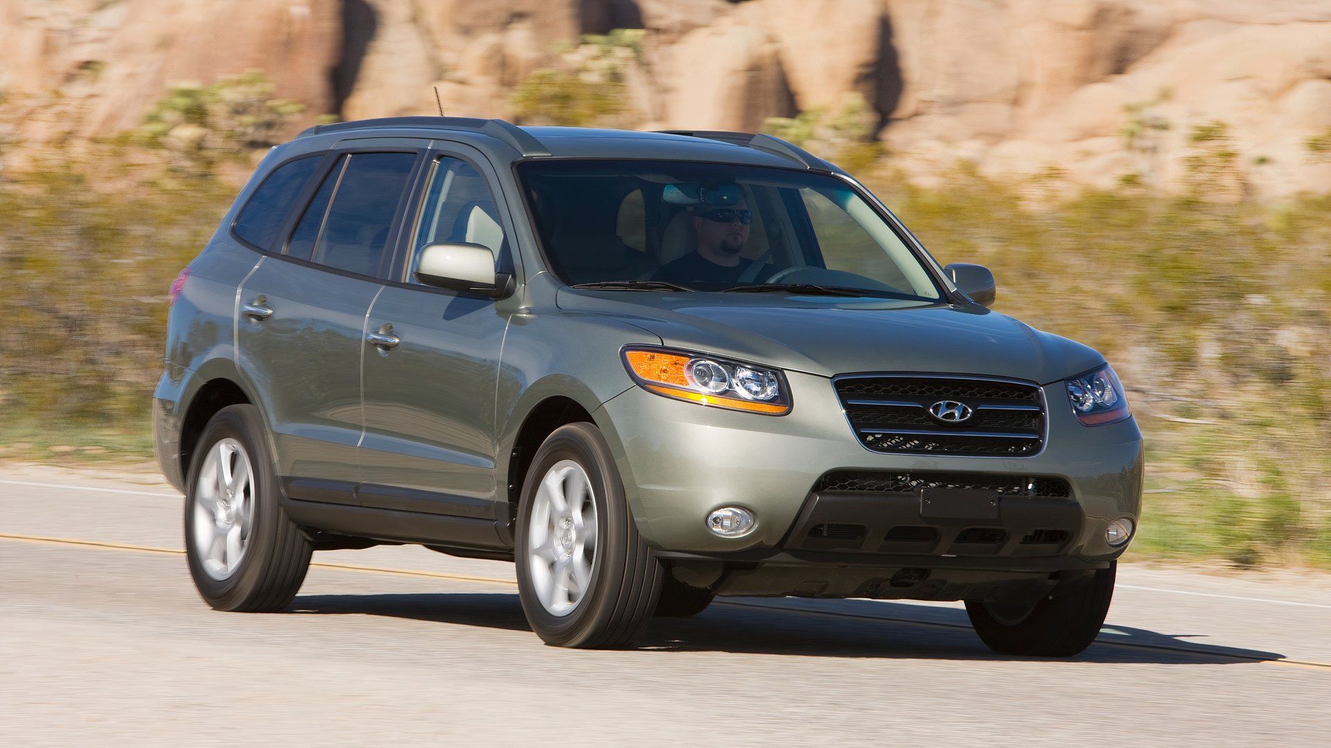 Hyundai Santa Fe 2009 dirigindo