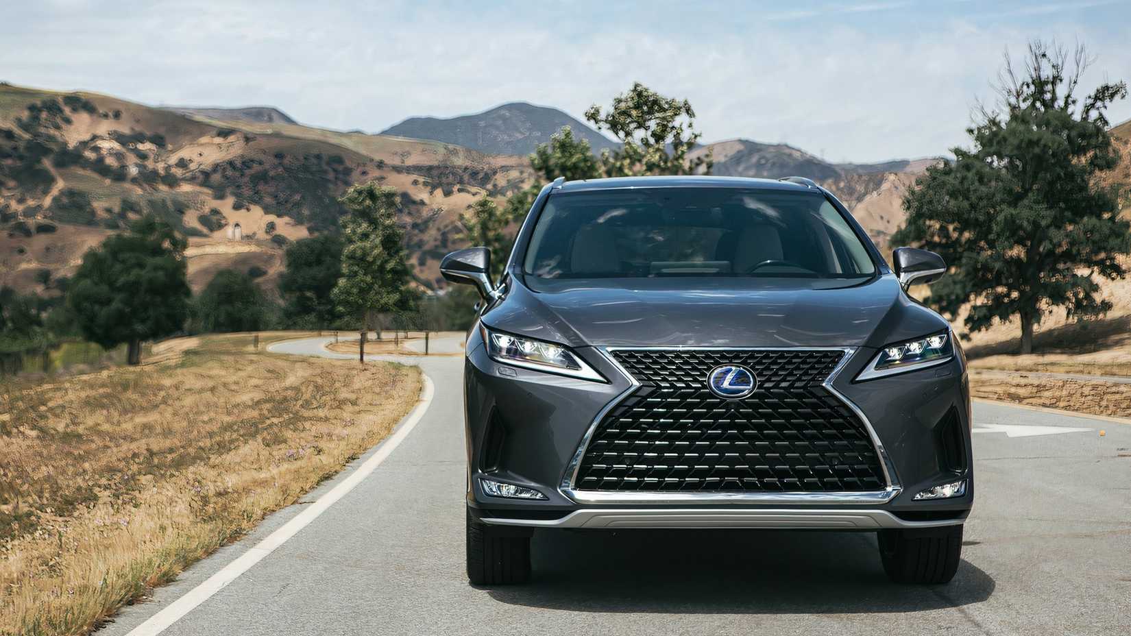 2021 Lexus RX front shot driving down road