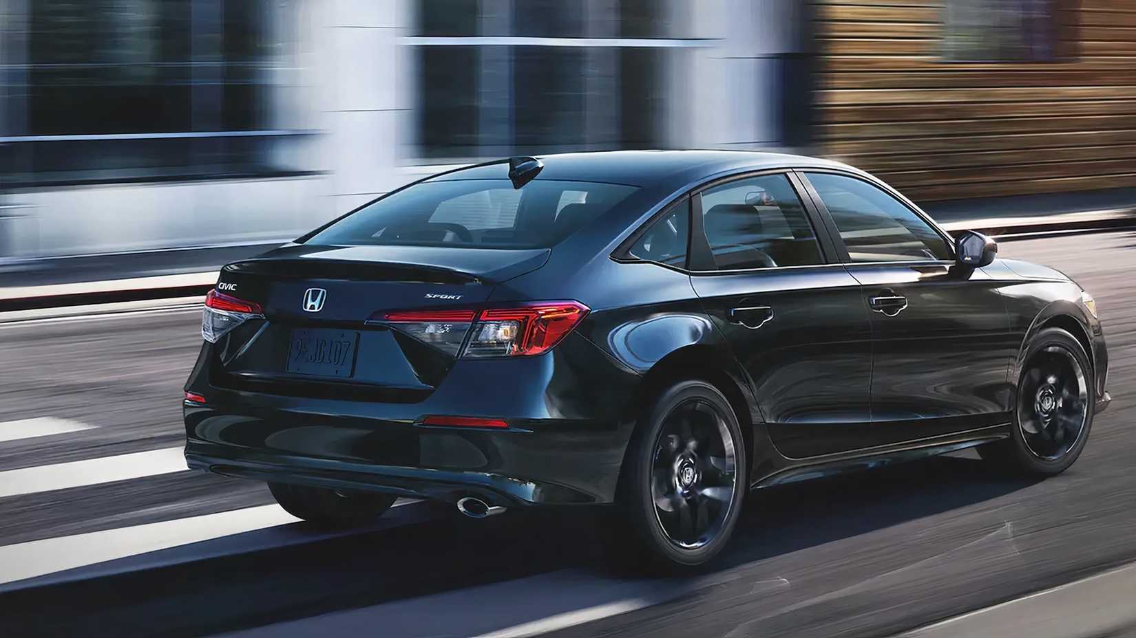 A rear shot of a 2023 Honda Civic