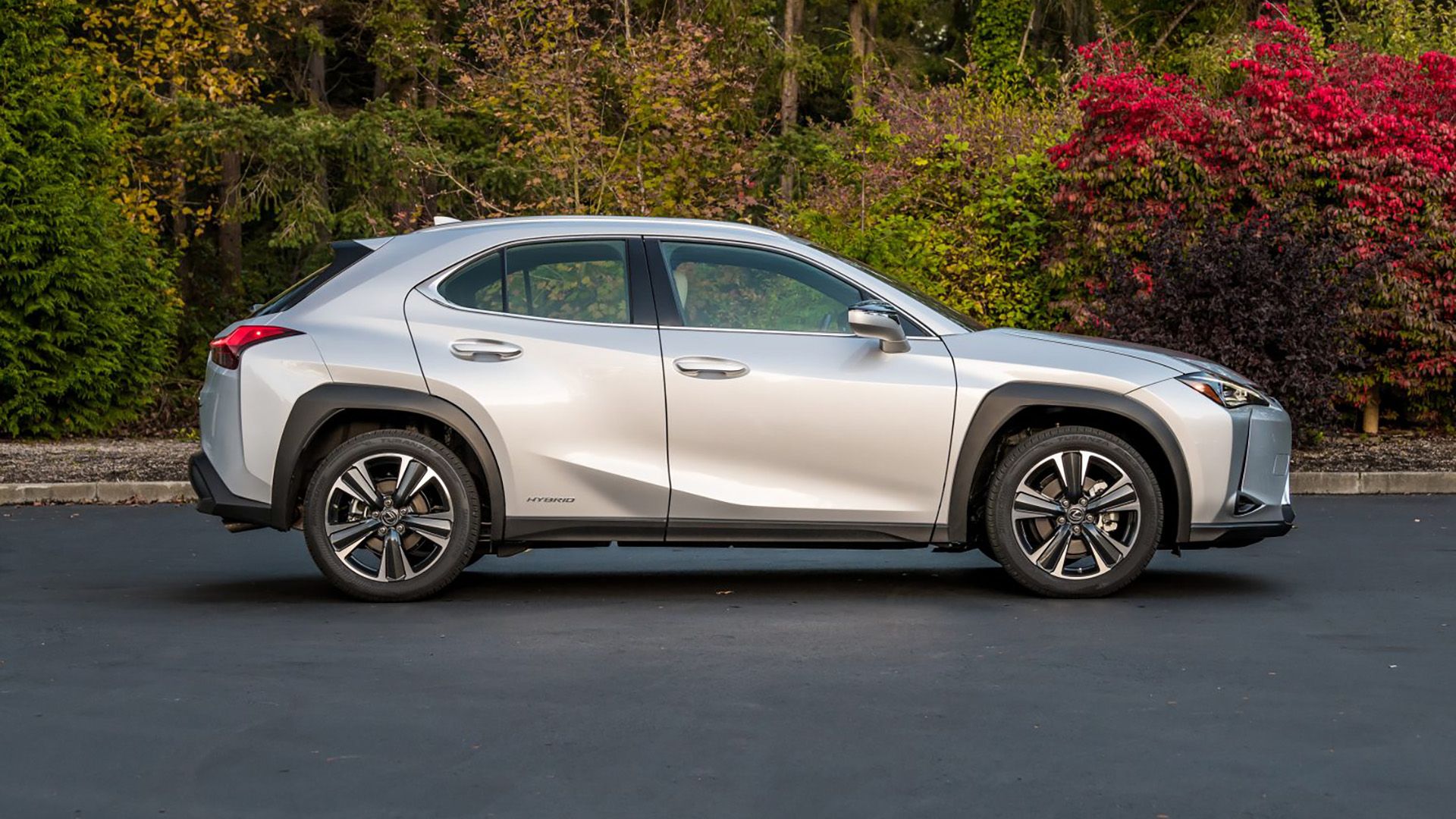 A right hand-side shot of a 2020 Lexus UX