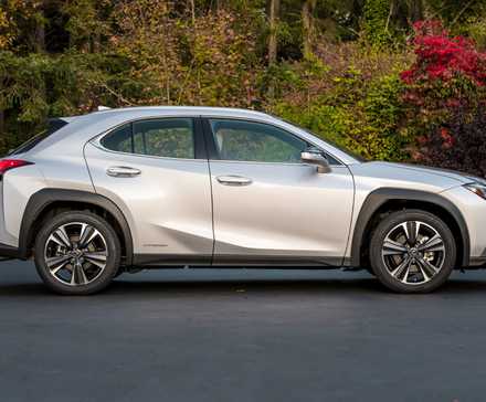 Uma foto do lado direito de um Lexus UX 2020