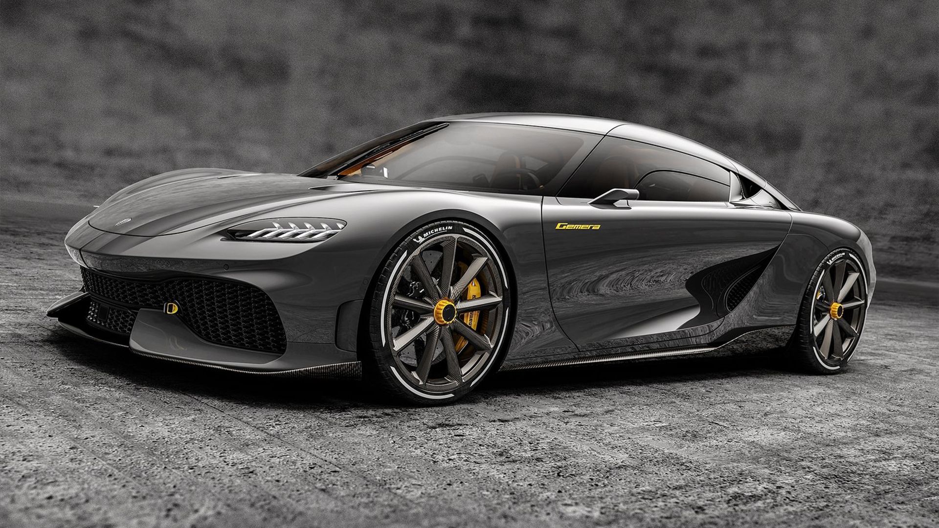 2023 grey Koenigsegg Gemera 