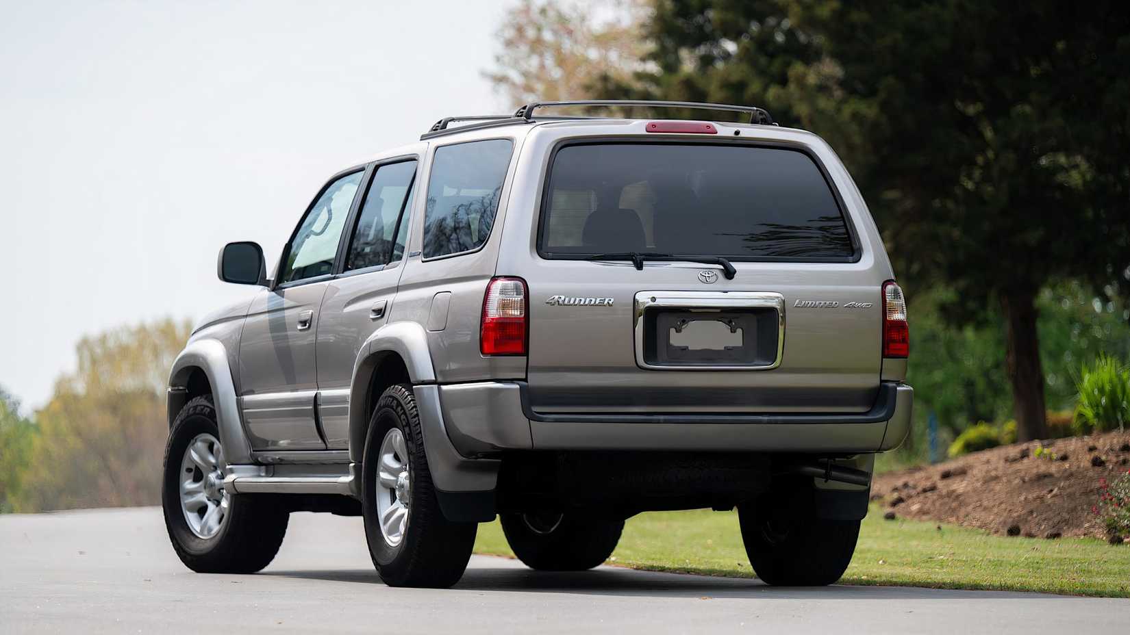 2002 Toyota 4Runner in silver Posing on suburban street